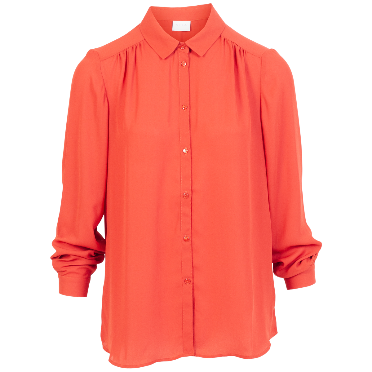 Vila Dame Skjorte - Brændt Orange