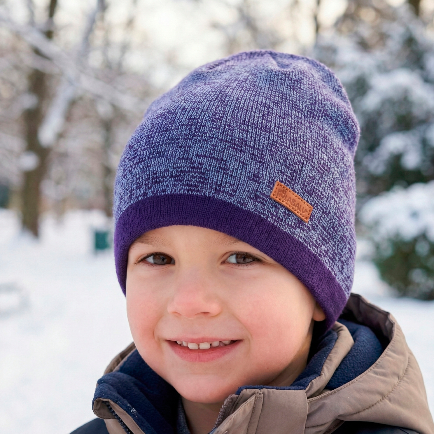 Hulabalu Reflective Pige Hue - Gothic Purple