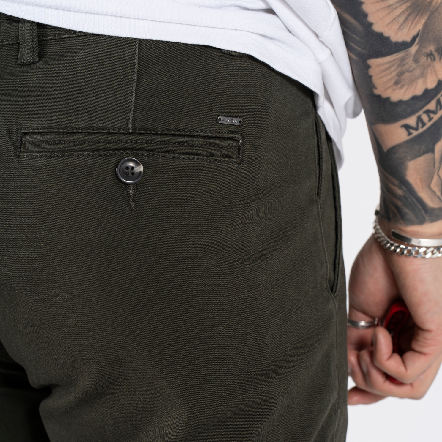 Marcus Gerry Herre Chinos - Olive Green
