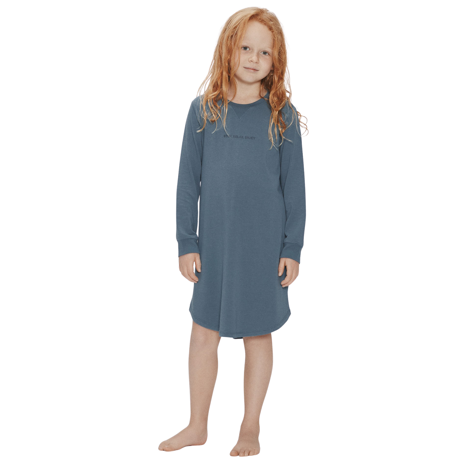 JBS of Denmark Pige Natkjole i bambus - Blå