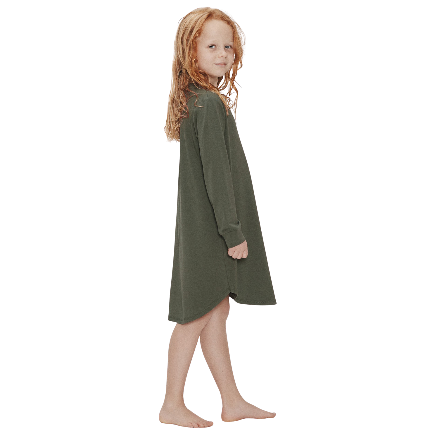 JBS of Denmark Pige Natkjole i bambus - Grøn