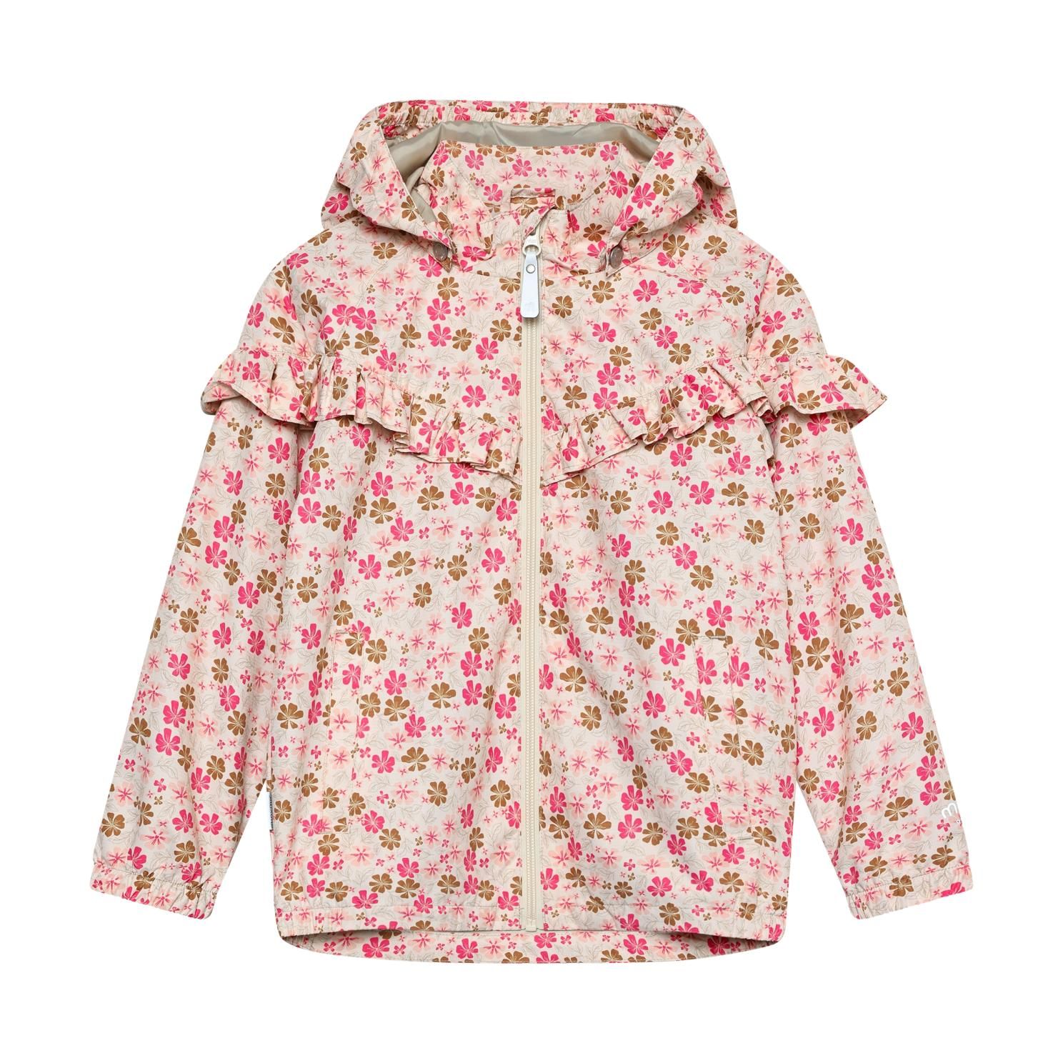 Minymo Pige Regnjakke m. BIONIC-FINISH® ECO coating - White Swan