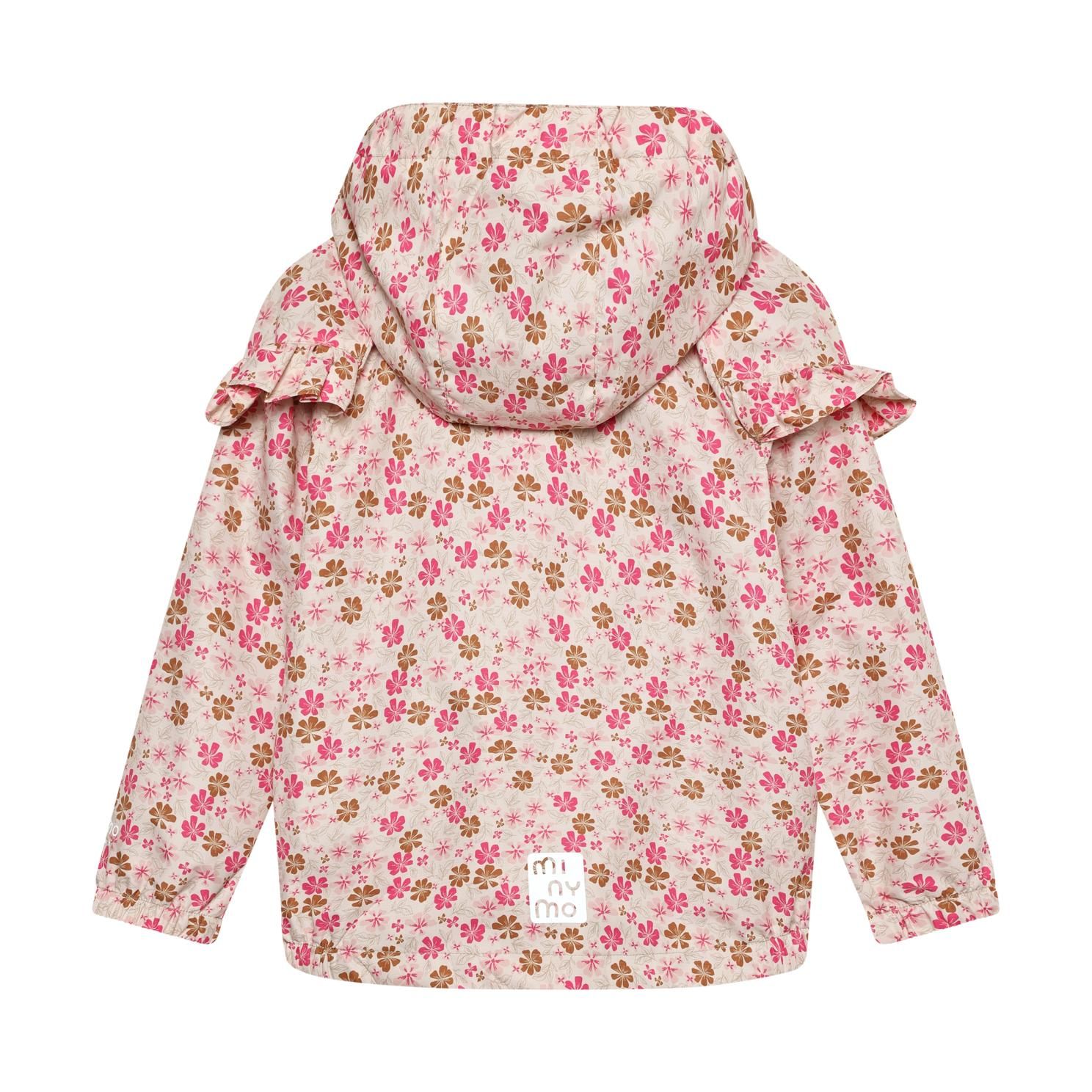 Minymo Pige Regnjakke m. BIONIC-FINISH® ECO coating - White Swan