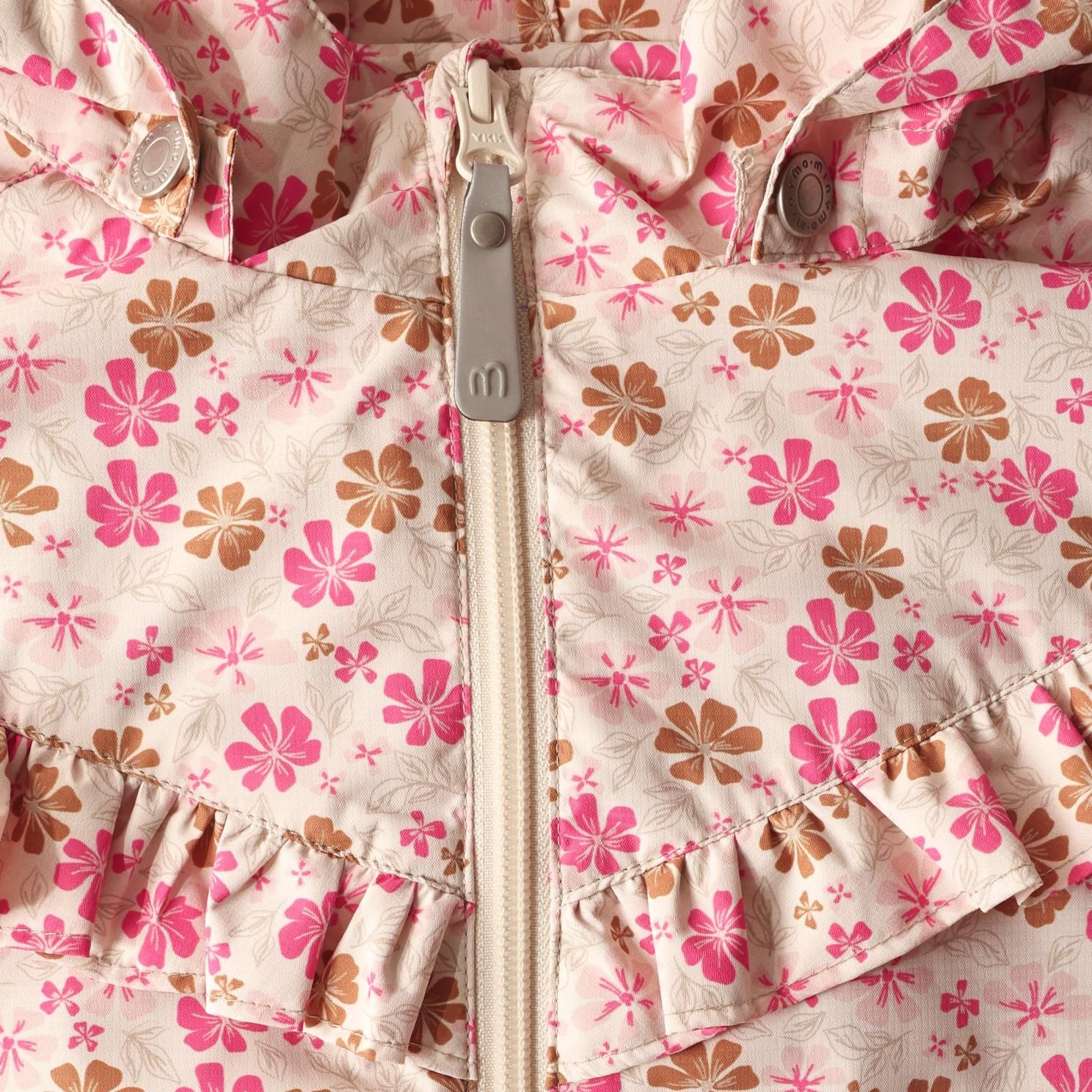 Minymo Pige Regnjakke m. BIONIC-FINISH® ECO coating - White Swan