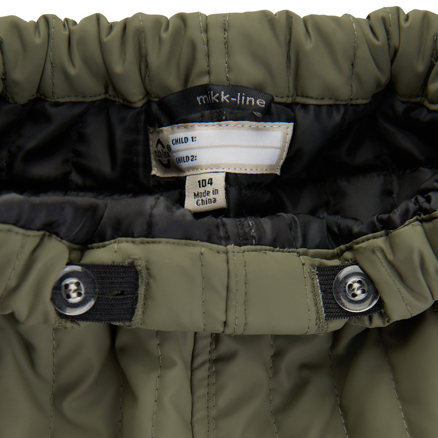 Mikk-line Duvet Børne Termobukser m. BIONIC-FINISH® ECO coating - Dusty Olive