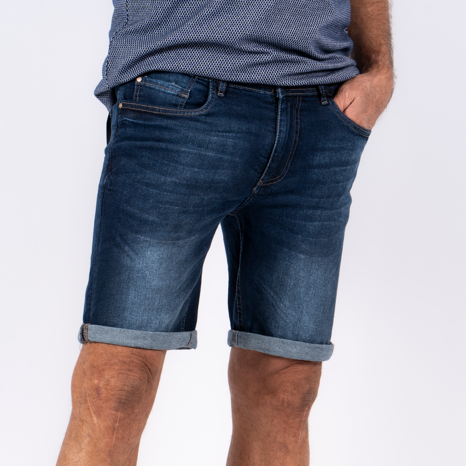 Pre End Indie Herre Shorts - Dk Blue Wash