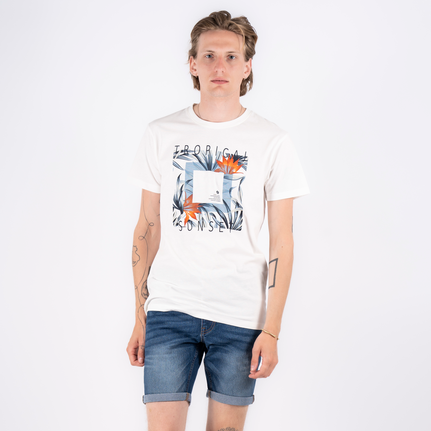 Marcus Slade Herre Shorts - Blue ink.