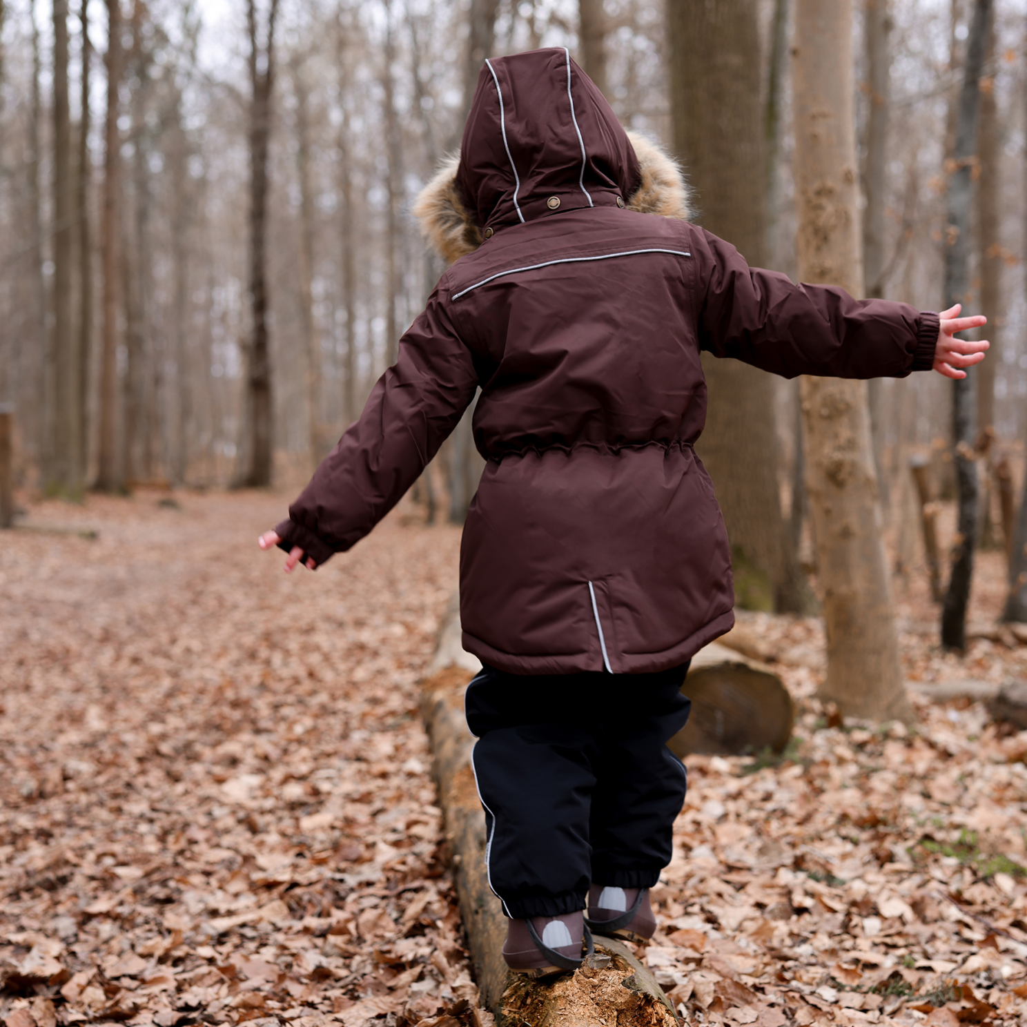 Mikk-line Pige Vinterjakke m. BIONIC-FINISH® ECO coating - French Roast