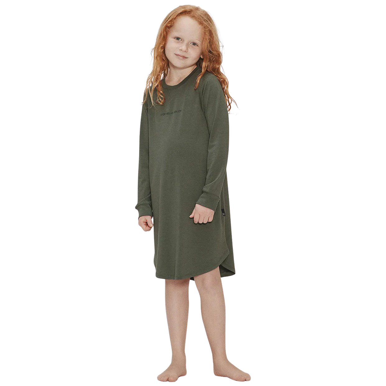 JBS of Denmark Pige Natkjole i bambus - Grøn