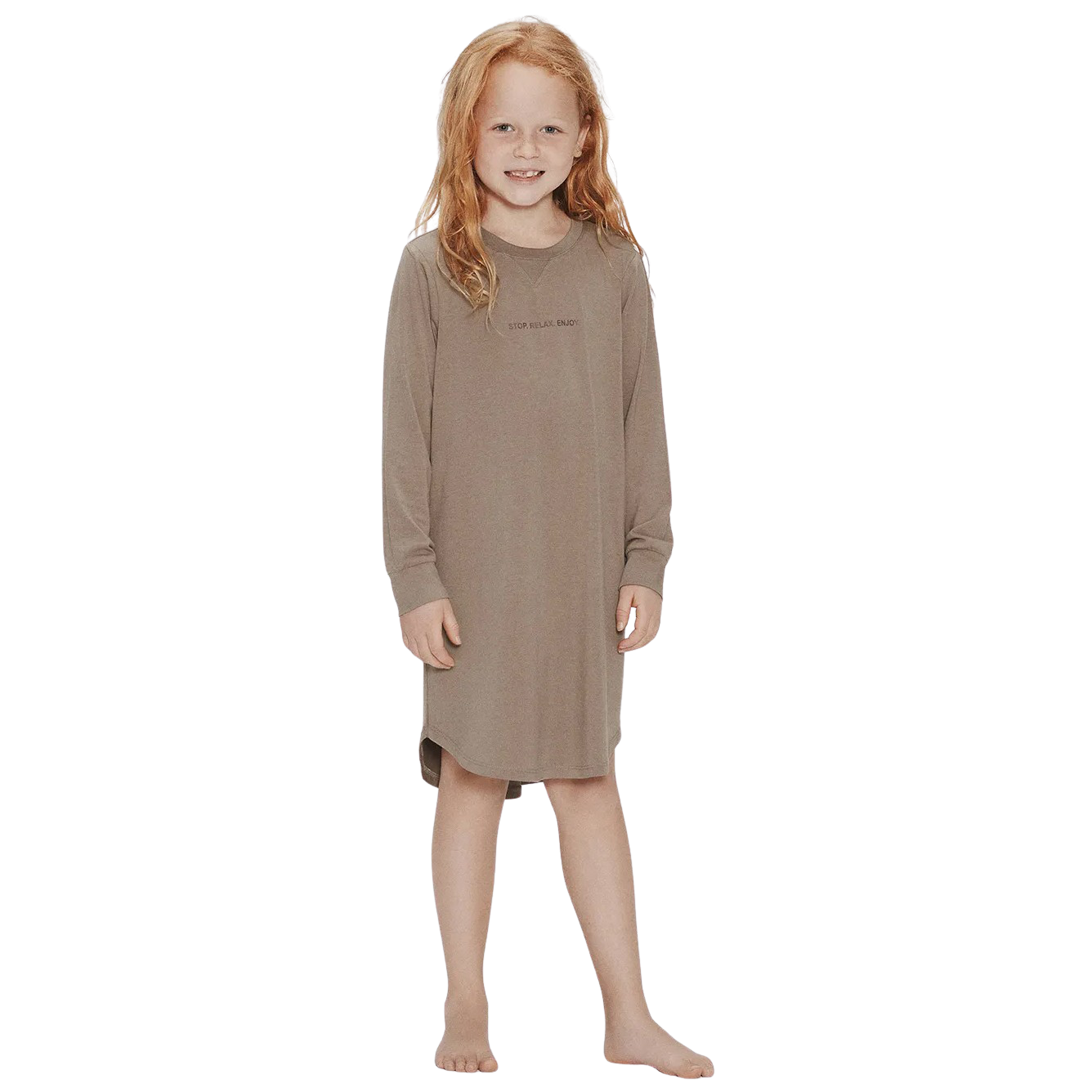 JBS of Denmark Pige Natkjole i bambus - Caramel