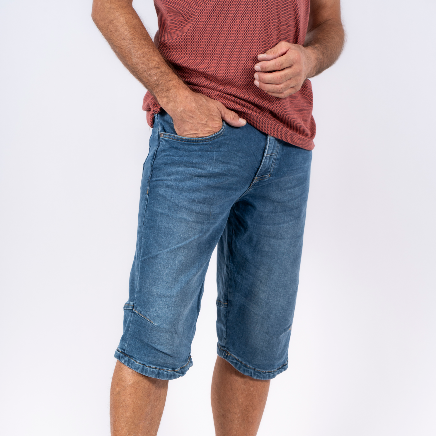 Pre End Bondo Herre Knickers - Soft Blue Wash