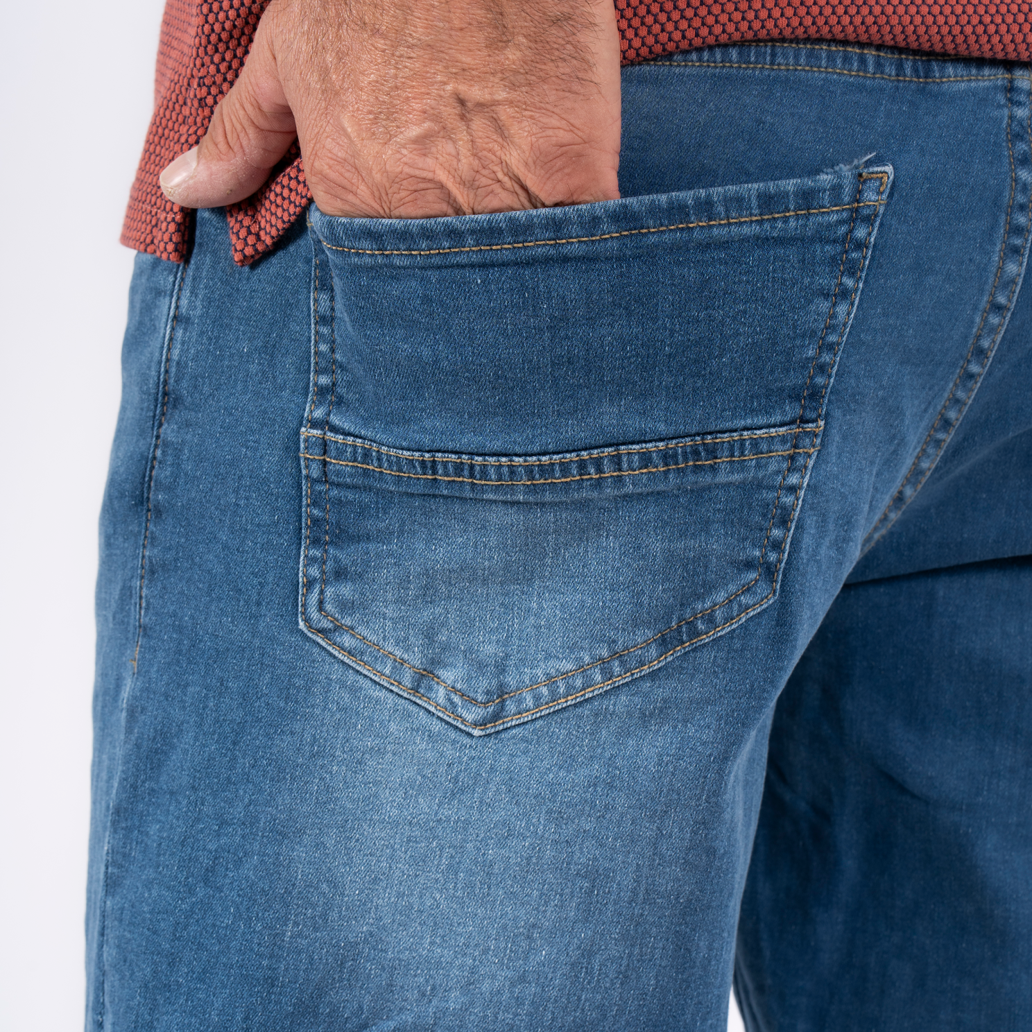 Pre End Bondo Herre Knickers - Soft Blue Wash