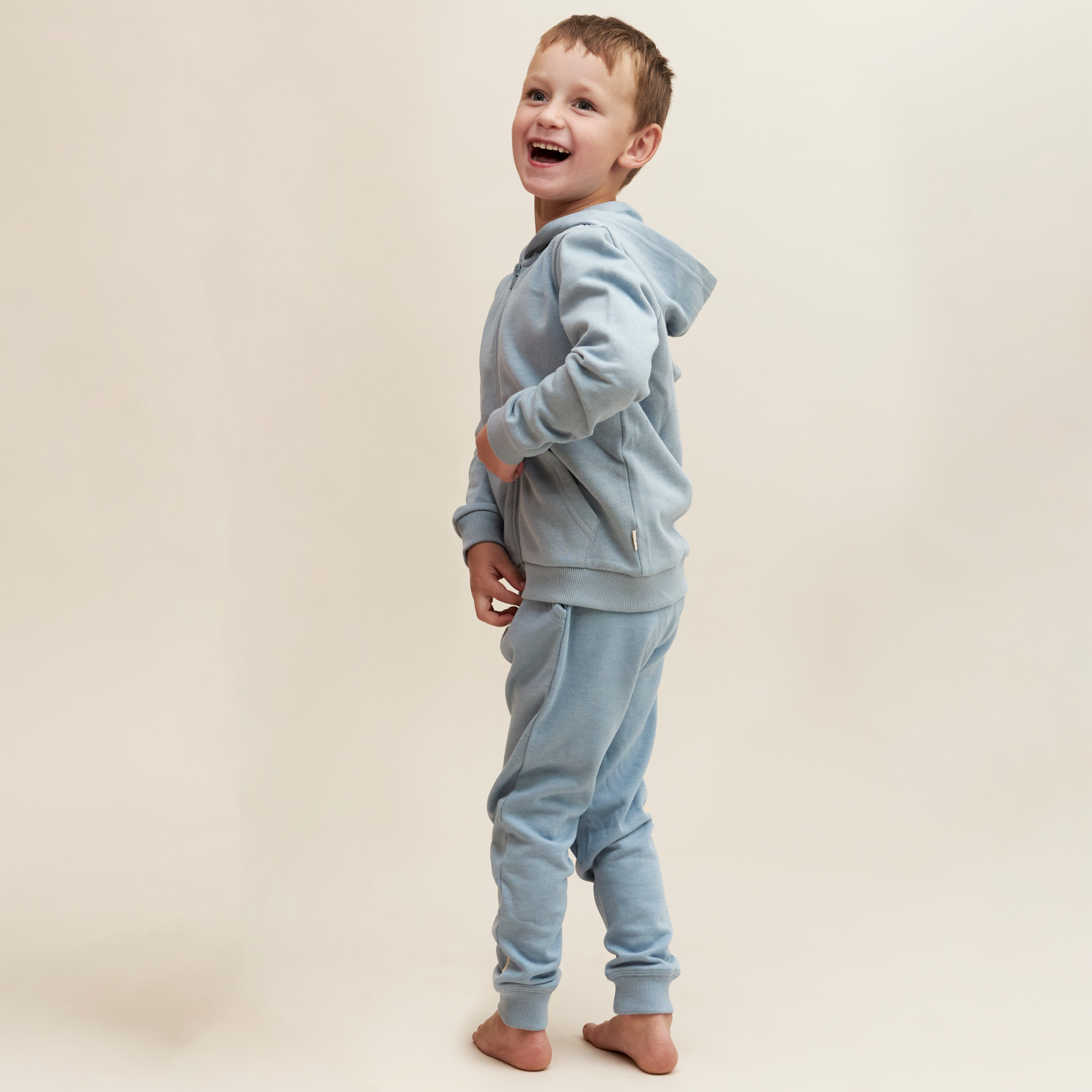 Minymo Børne Hættetrøje - Ashley Blue