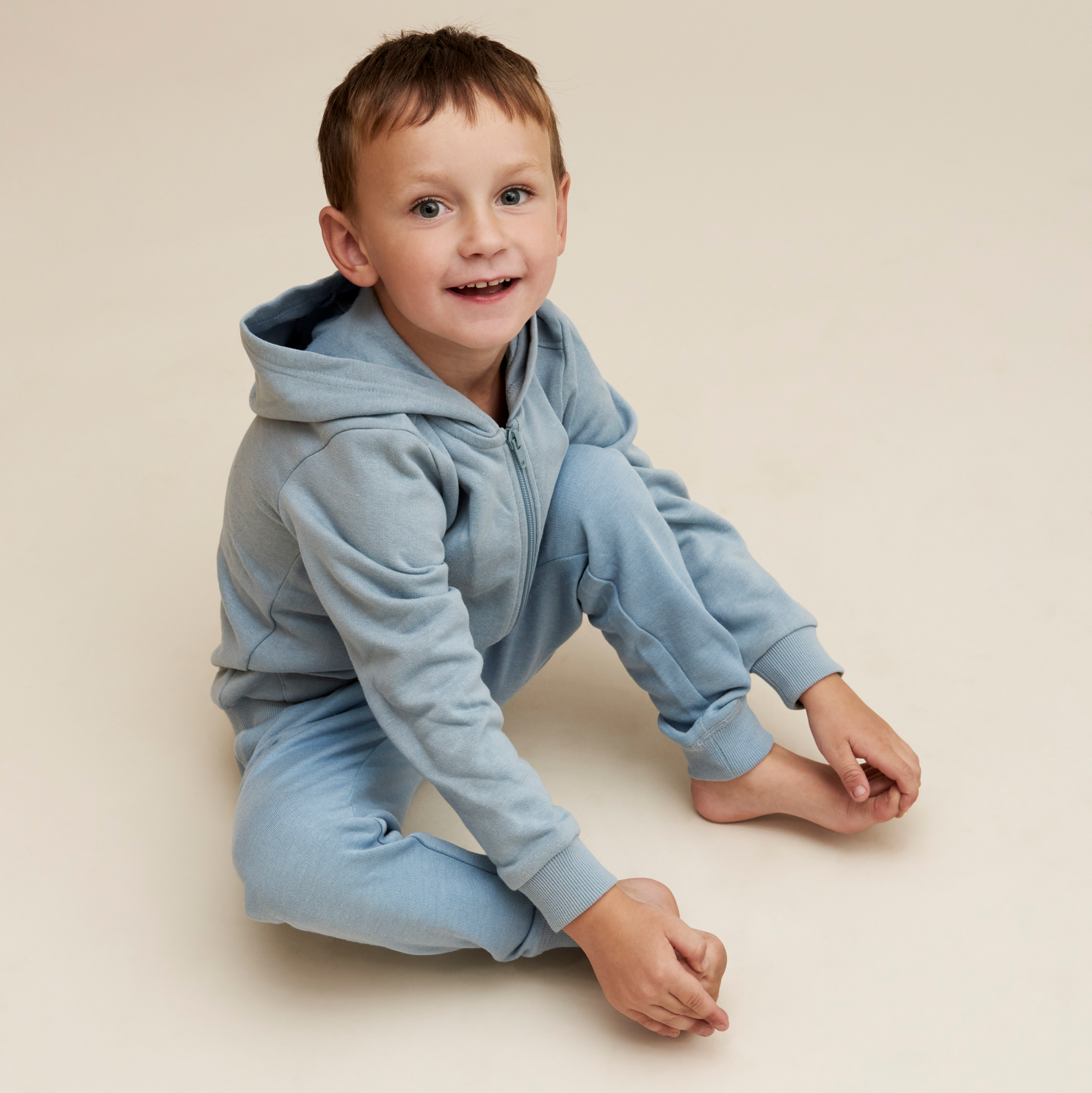 Minymo Børne Hættetrøje - Ashley Blue