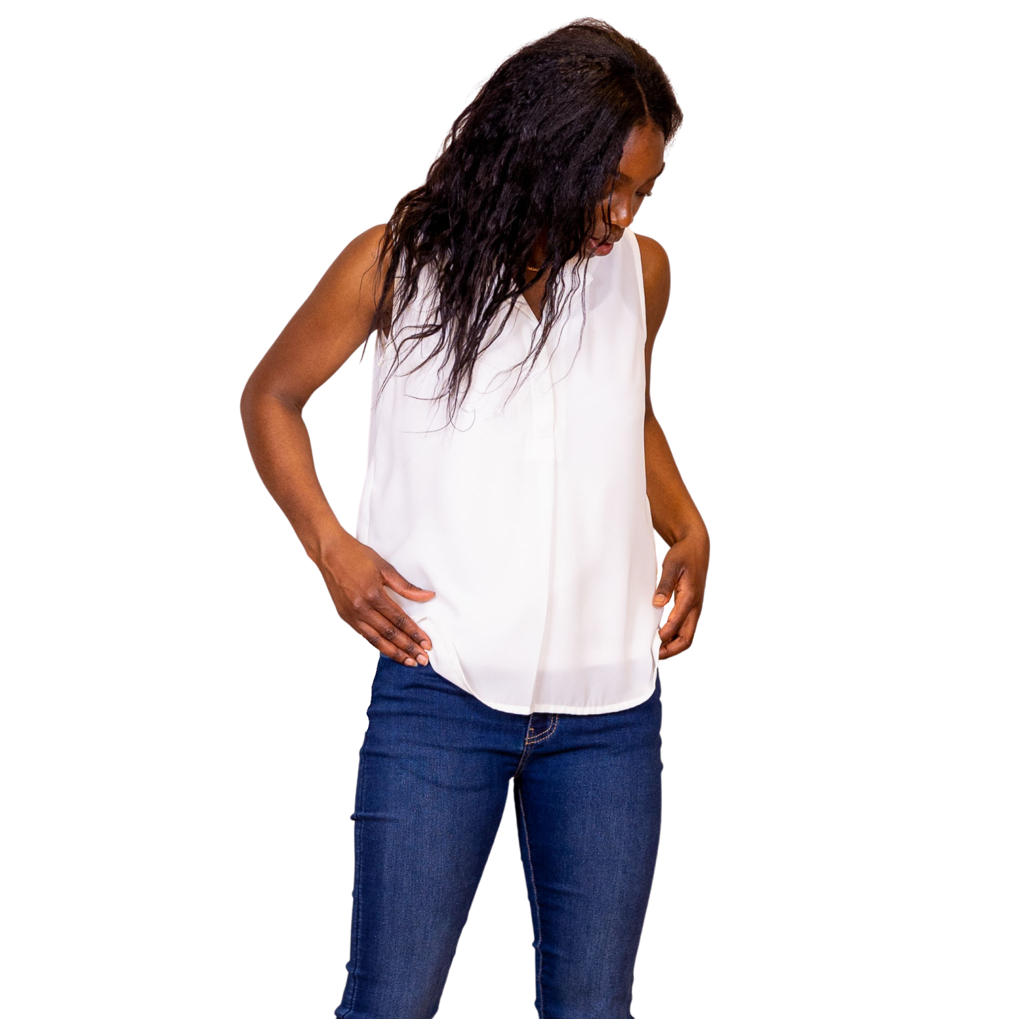 Steenholt Clara Dame Top - Bright White