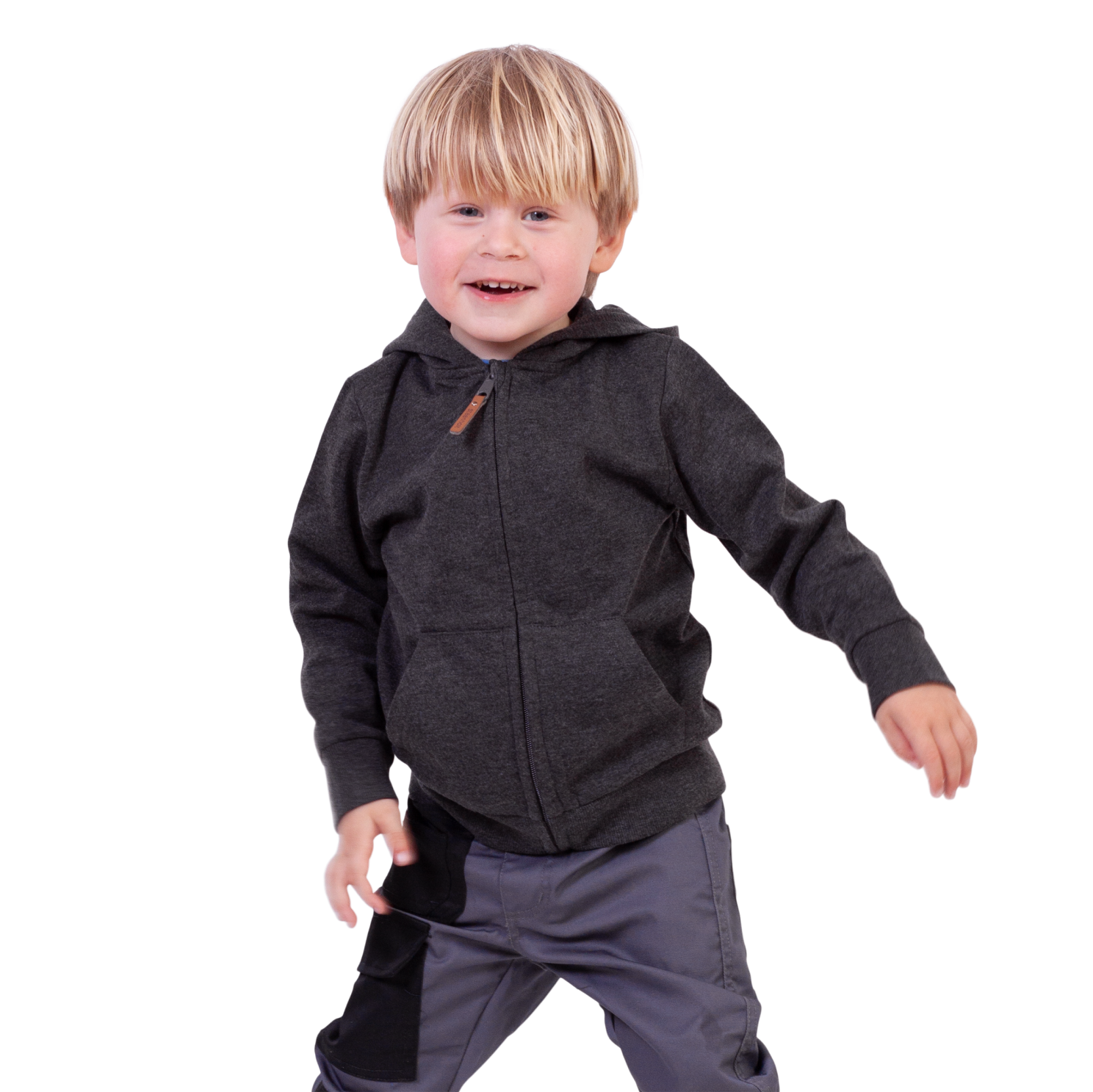 Steenholt Atlas Børne Hættetrøje - Dark Grey