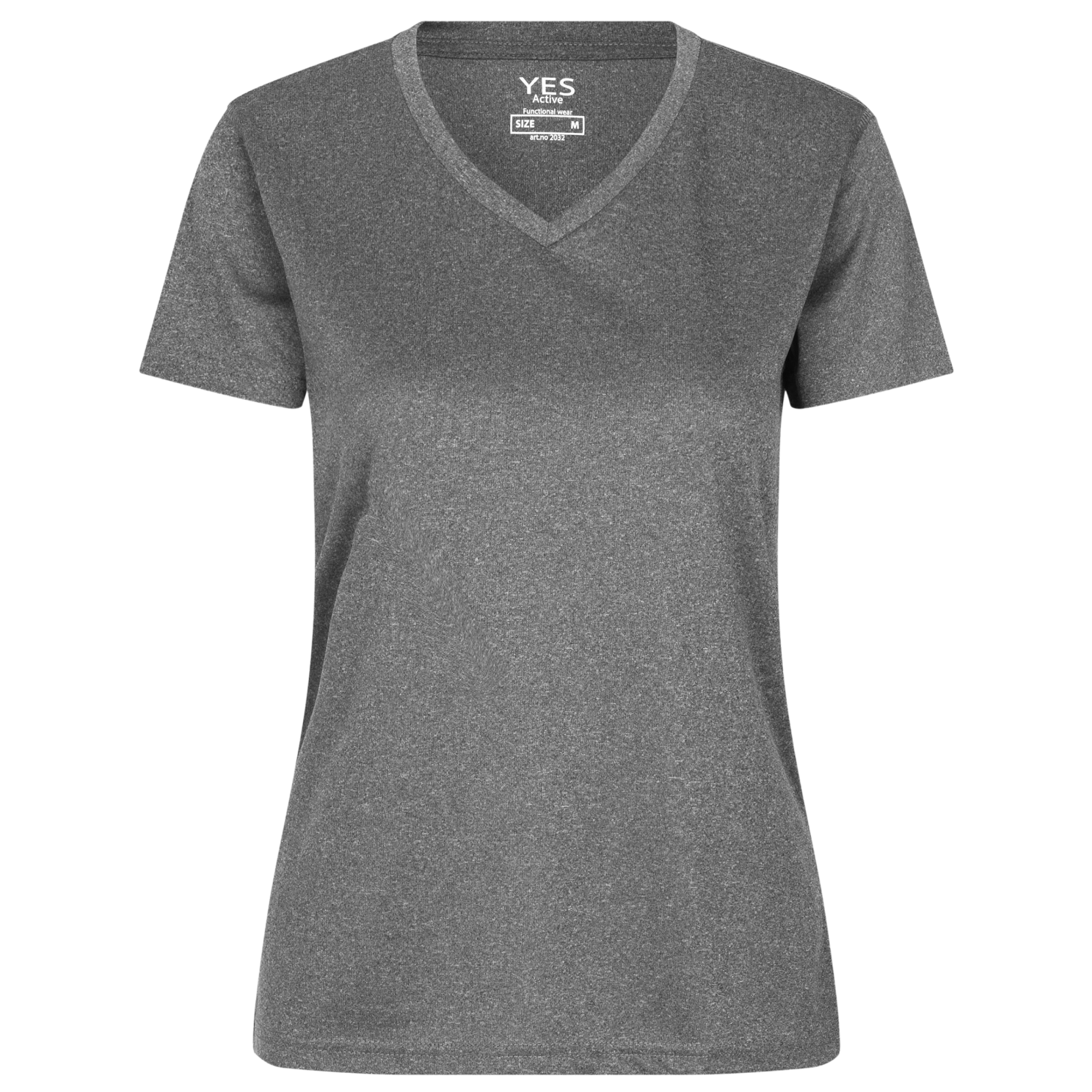 ID YES Active Dame Trænings t-shirt - Grå Melange