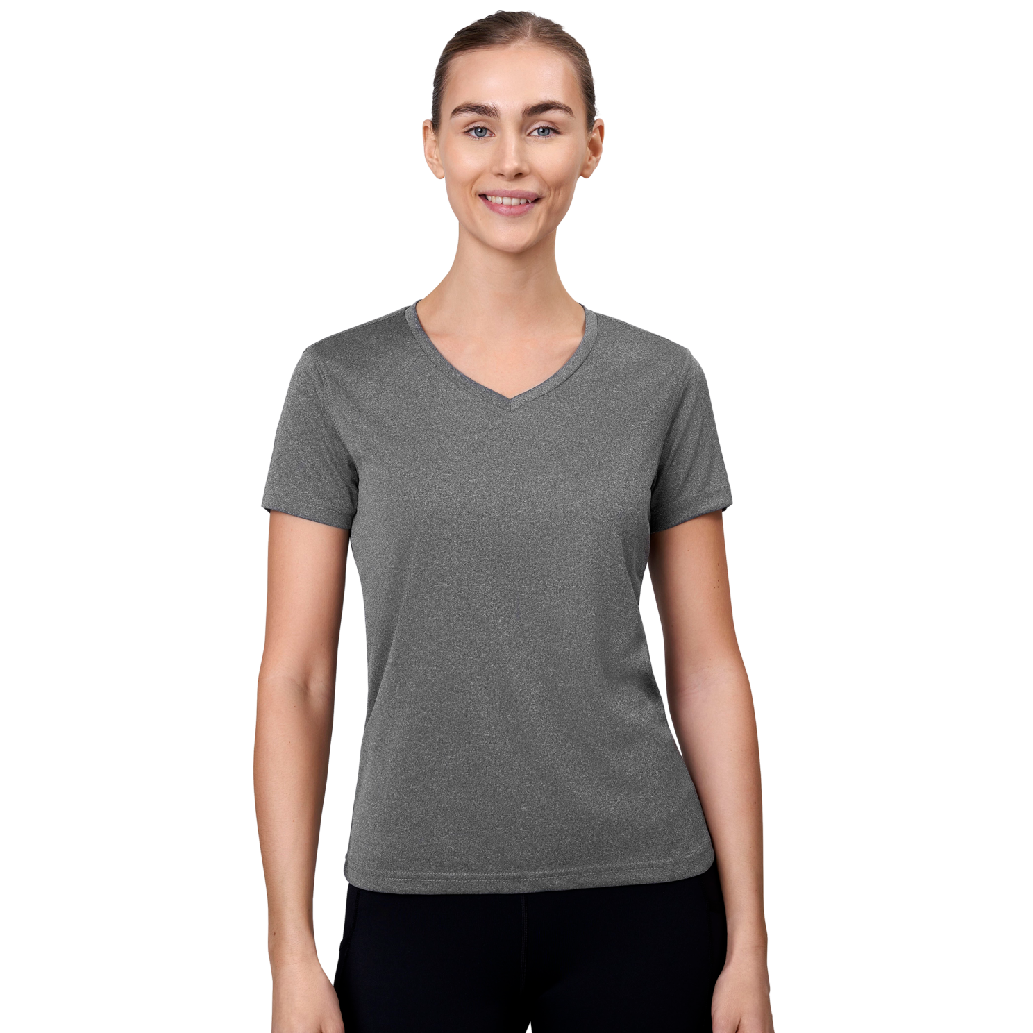 ID YES Active Dame Trænings t-shirt - Grå Melange