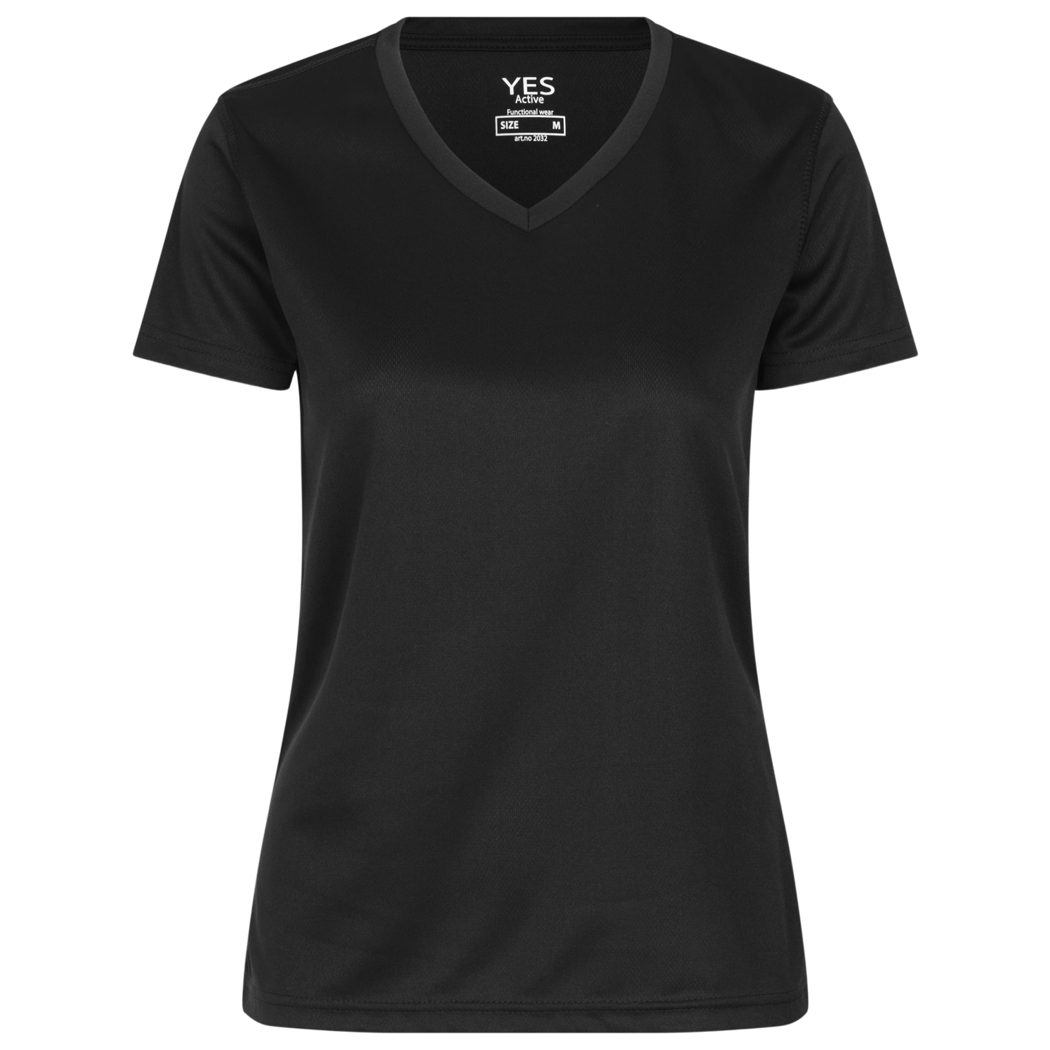 ID YES Active Dame Trænings t-shirt - Sort