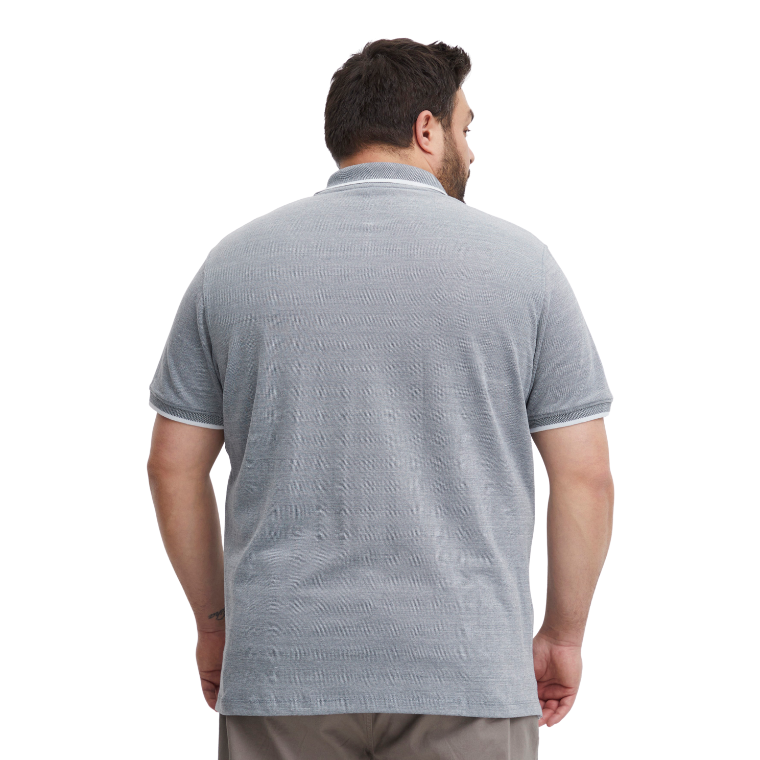 Blend Nate Herre Polo Plus Size - Denim Blue