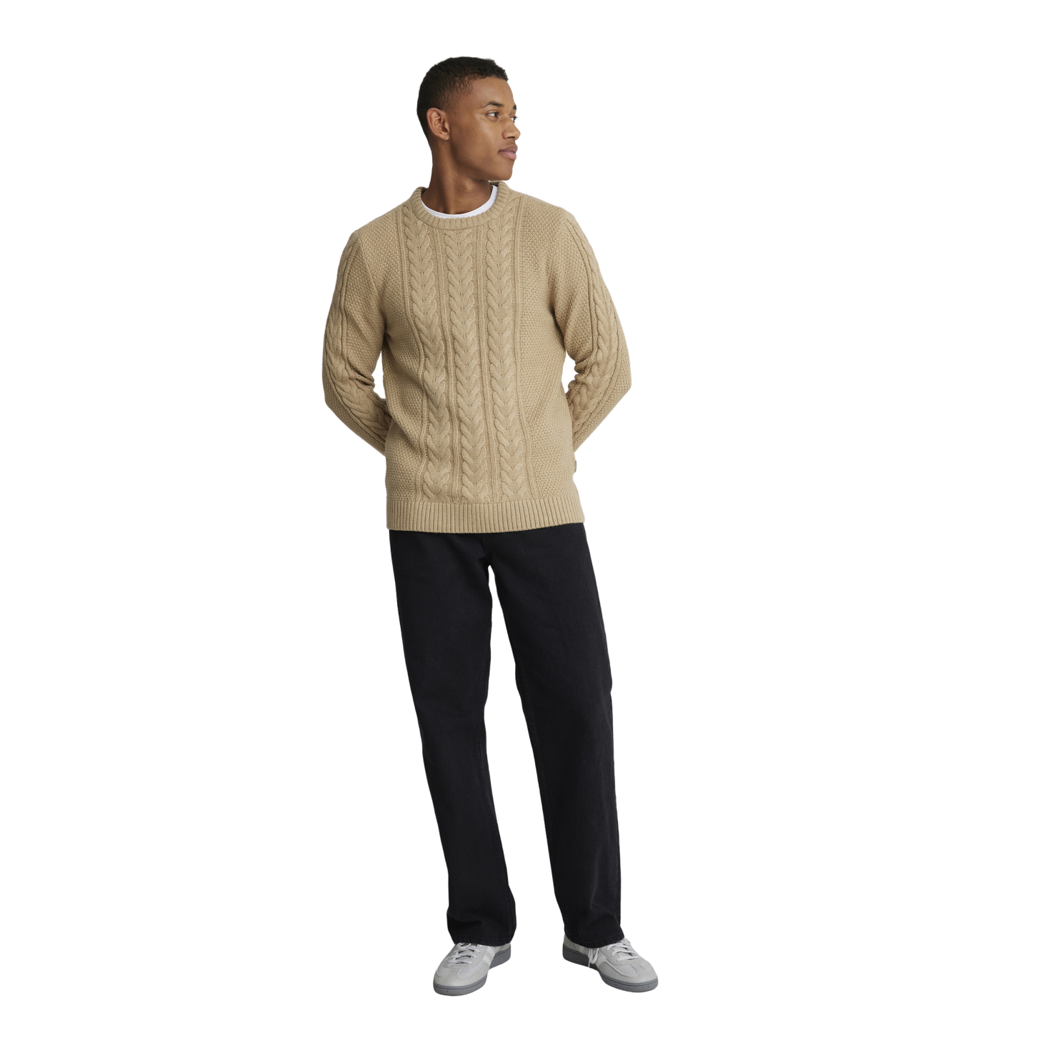 Blend Herre Striktrøje - Oyster Gray