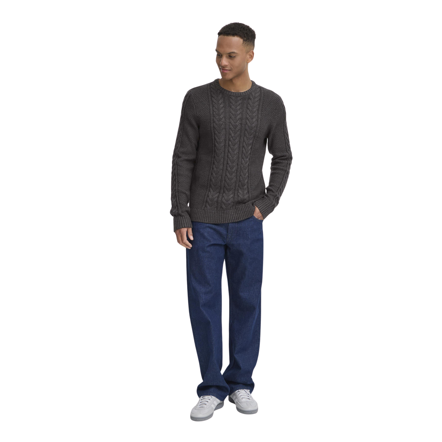 Blend Herre Striktrøje - Charcoal Mix