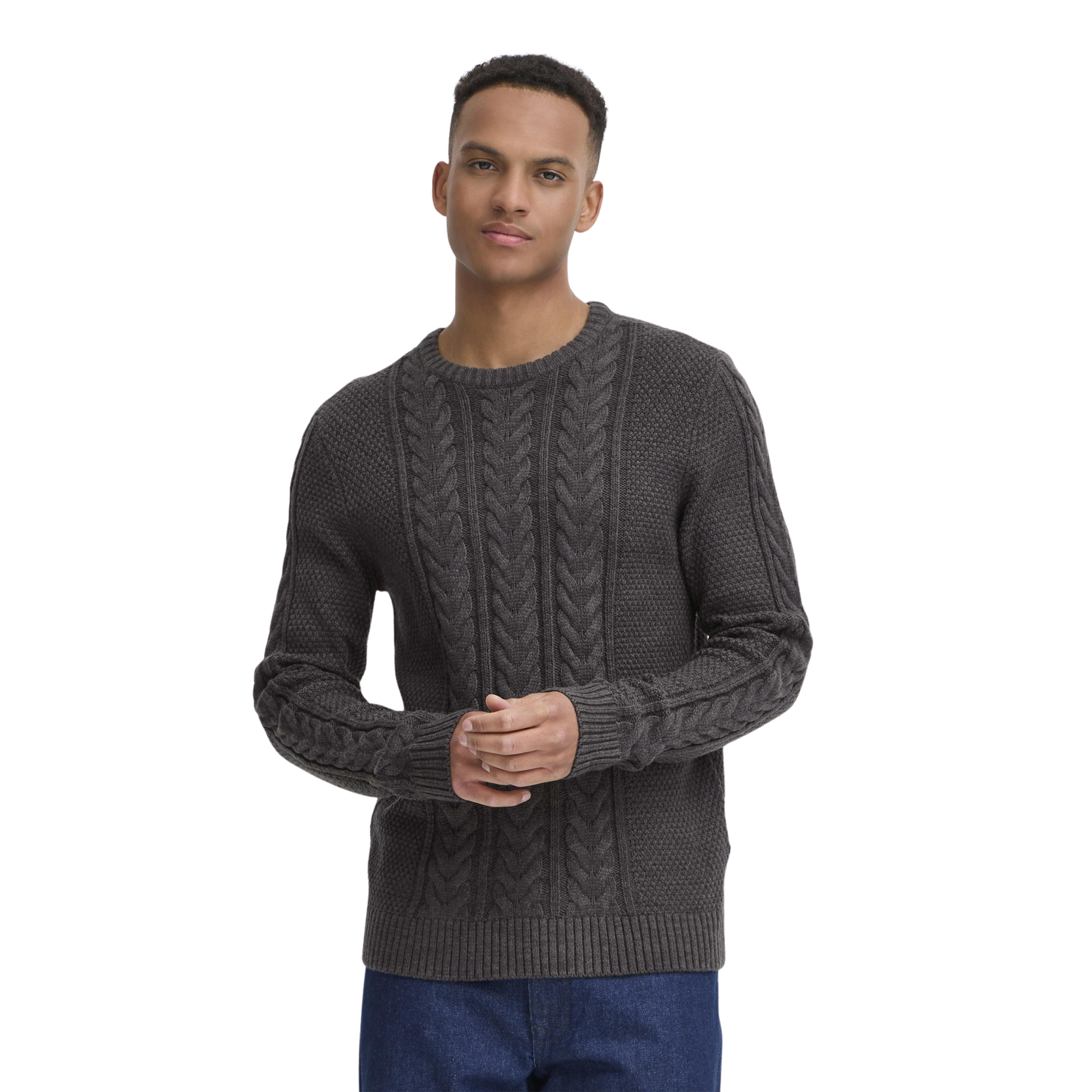 Blend Herre Striktrøje - Charcoal Mix