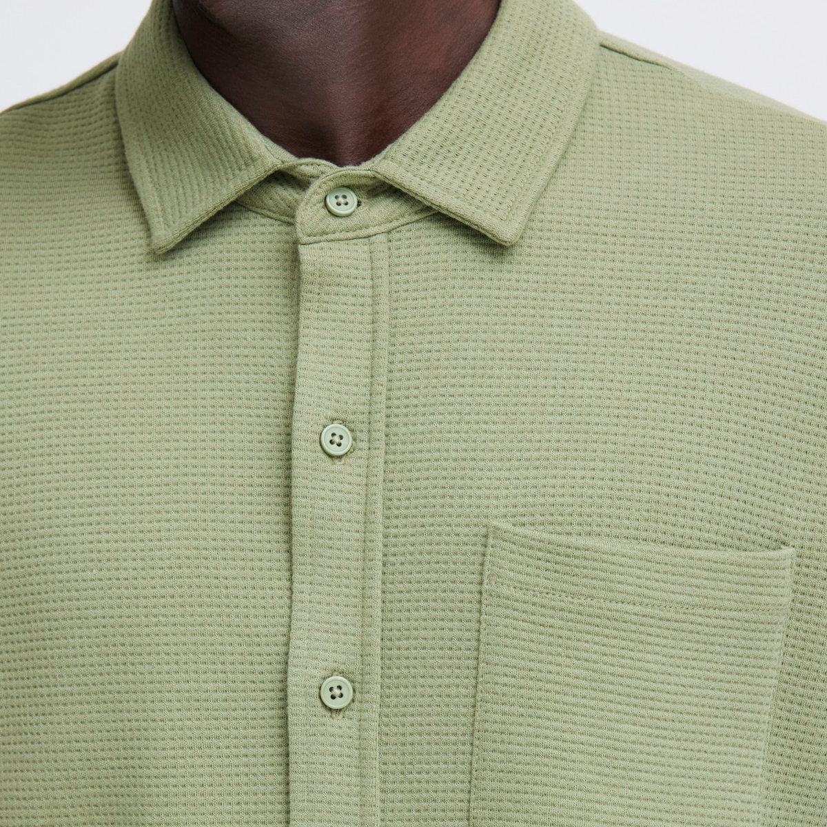 Blend Fillip Herre Kortærmet skjorte - Oil Green