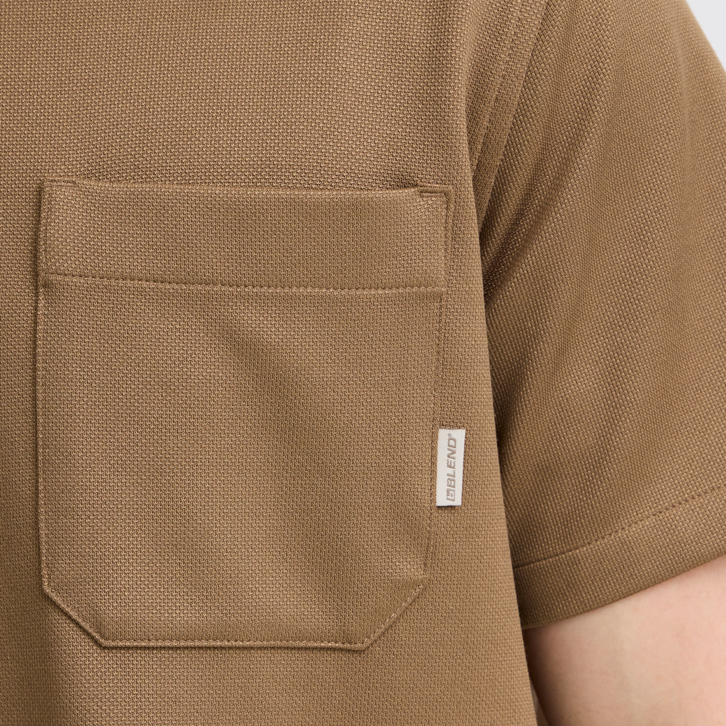 Blend Adrian Herre Kortærmet skjorte - Otter