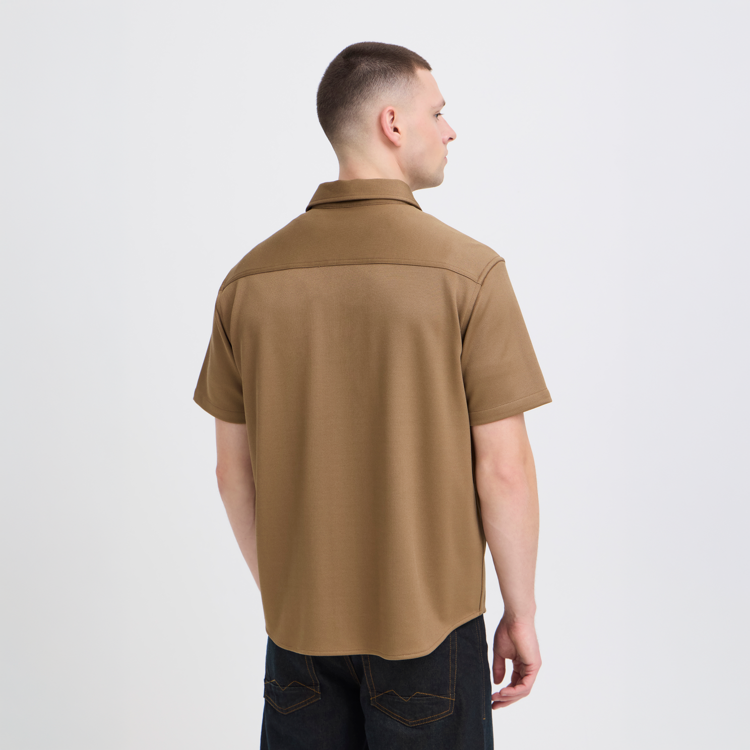 Blend Adrian Herre Kortærmet skjorte - Otter