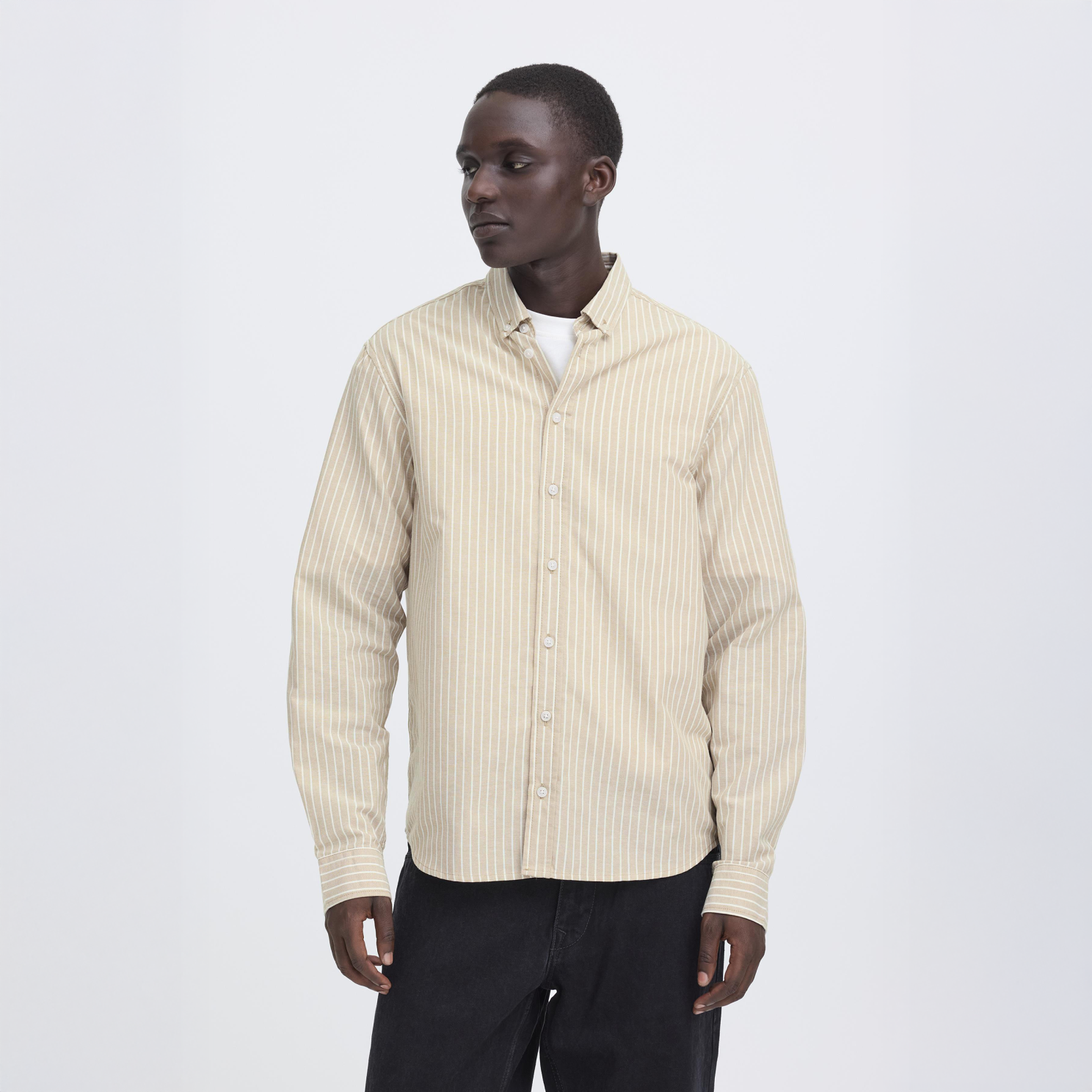 Blend Herre Skjorte - Cornstalk