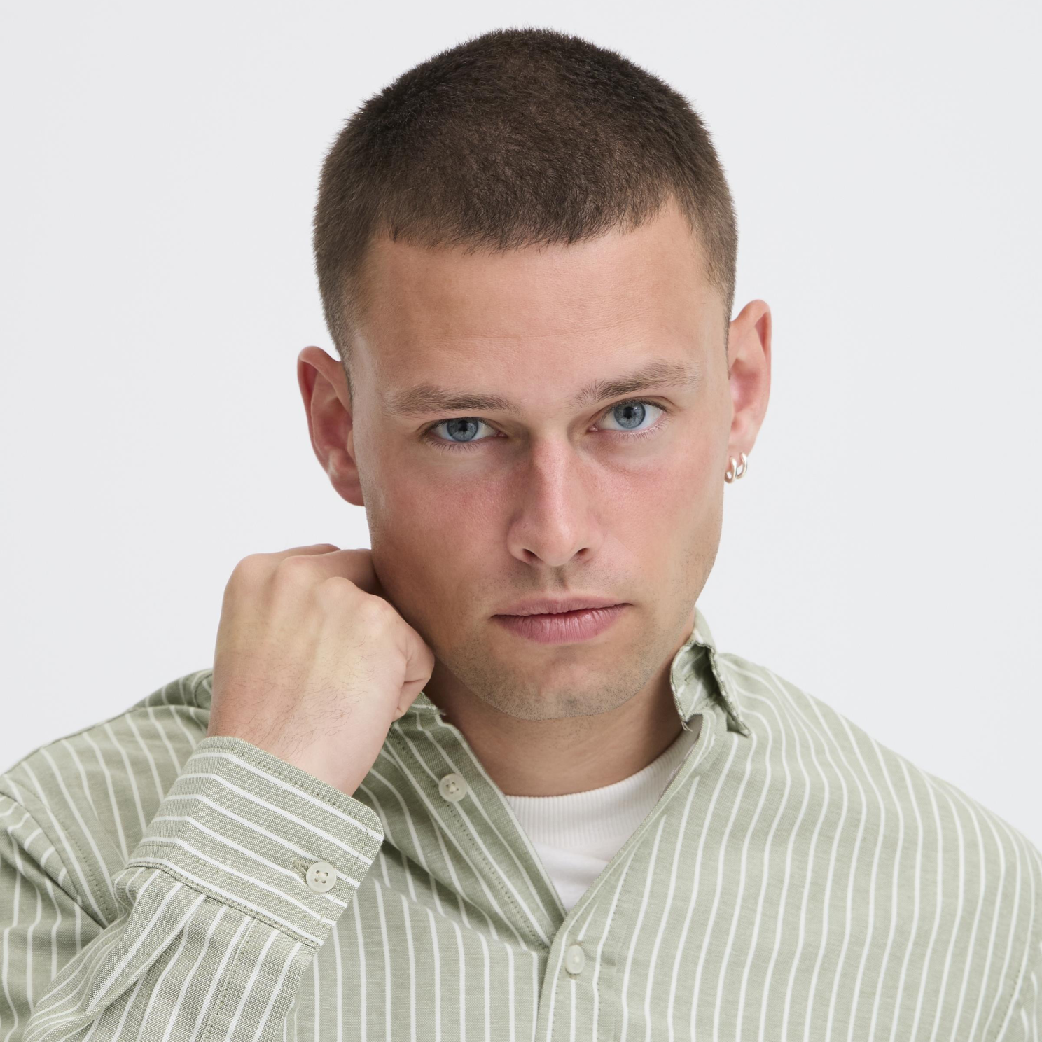 Blend Herre Skjorte - Oil Green