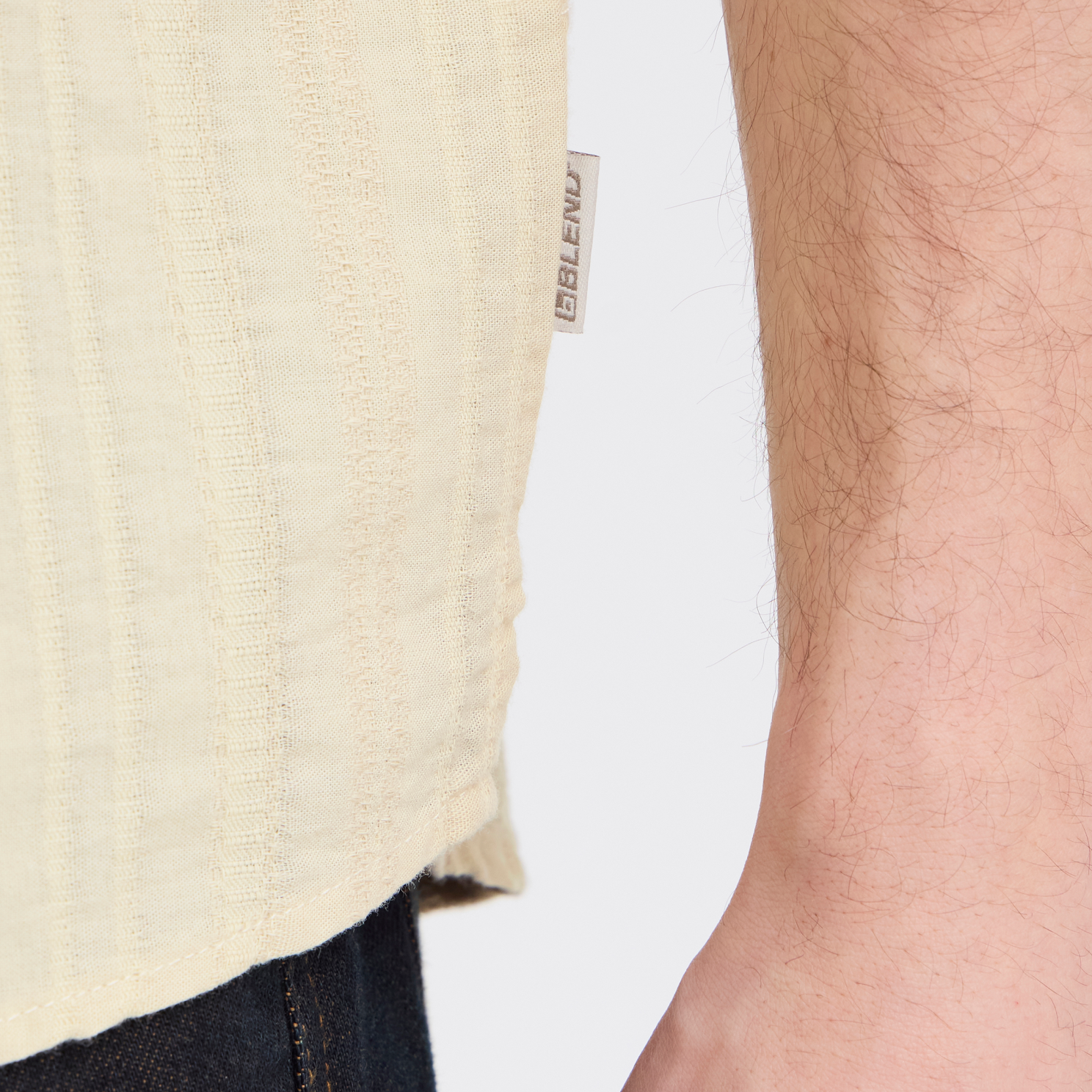 Blend Darius Herre Kortærmet skjorte - Oyster Gray