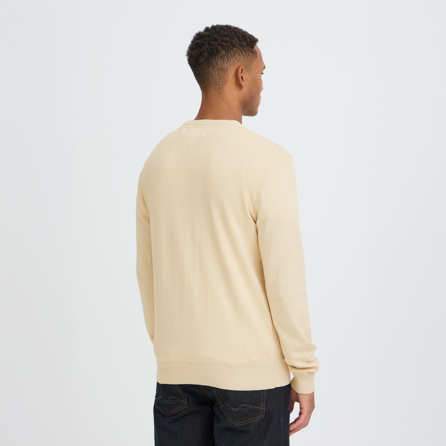 Blend Baron Herre Striktrøje - Oyster Gray