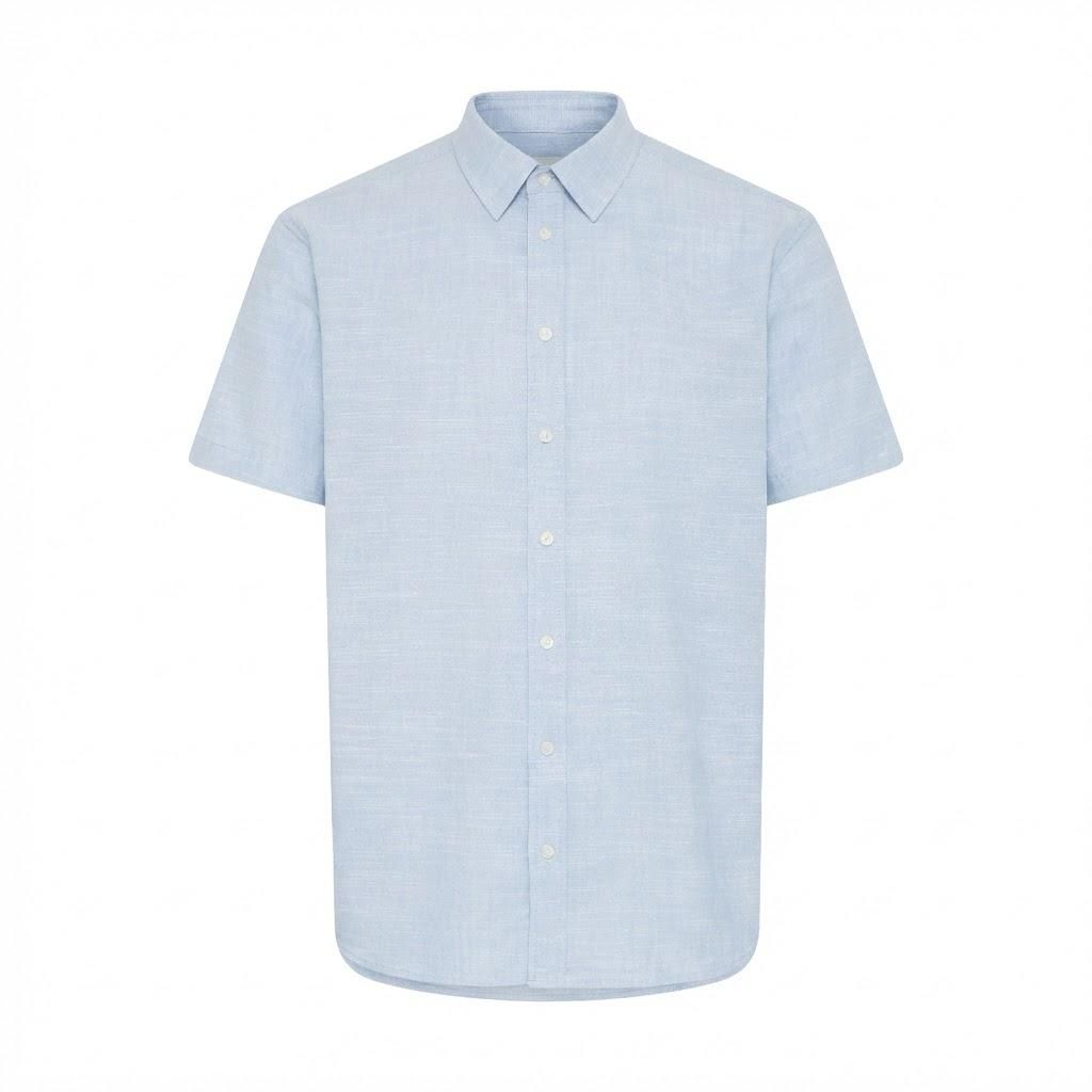 Blend Daris Herre Kortærmet skjorte - Faded Denim