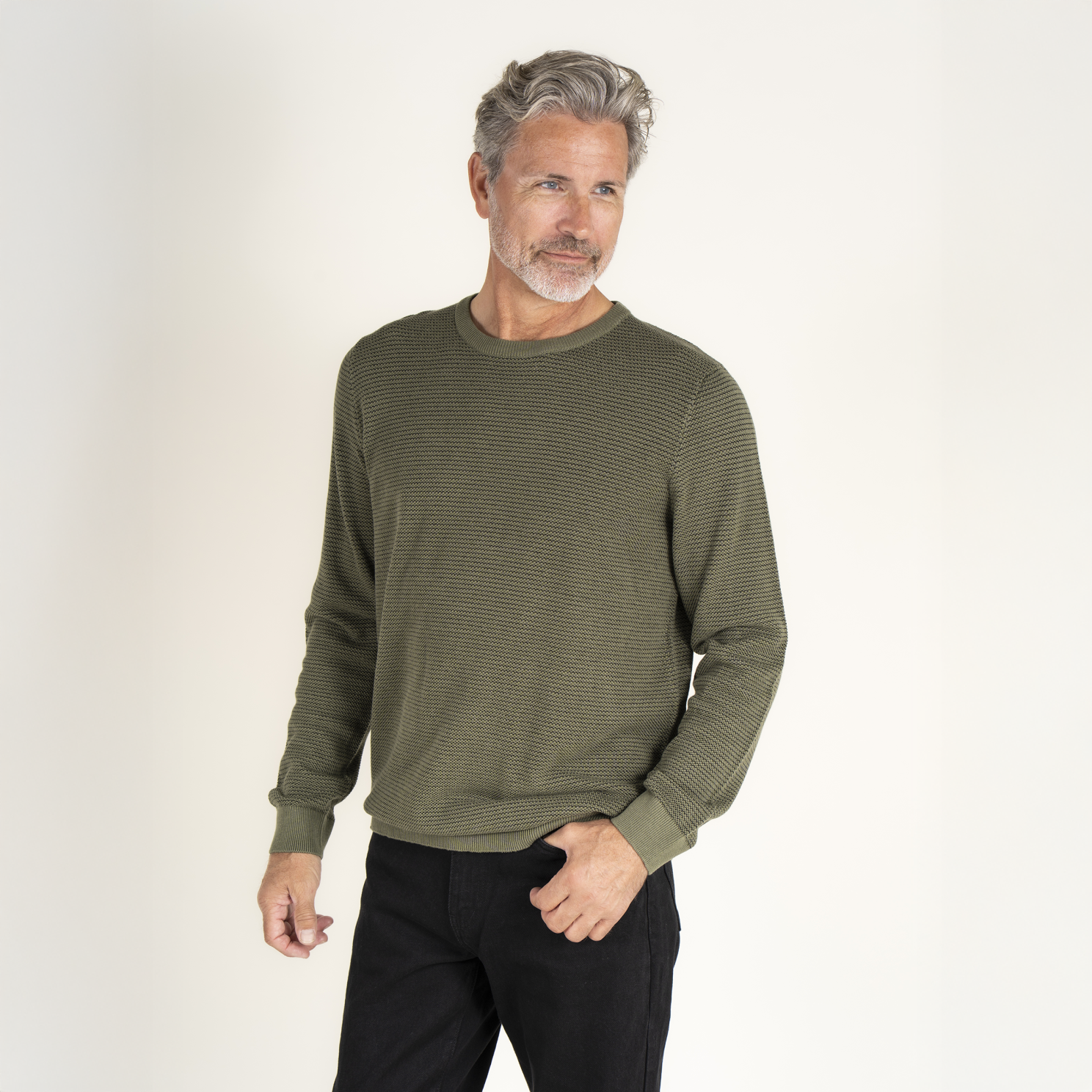 Vito Viggo Herre Striktrøje - Green Leaf