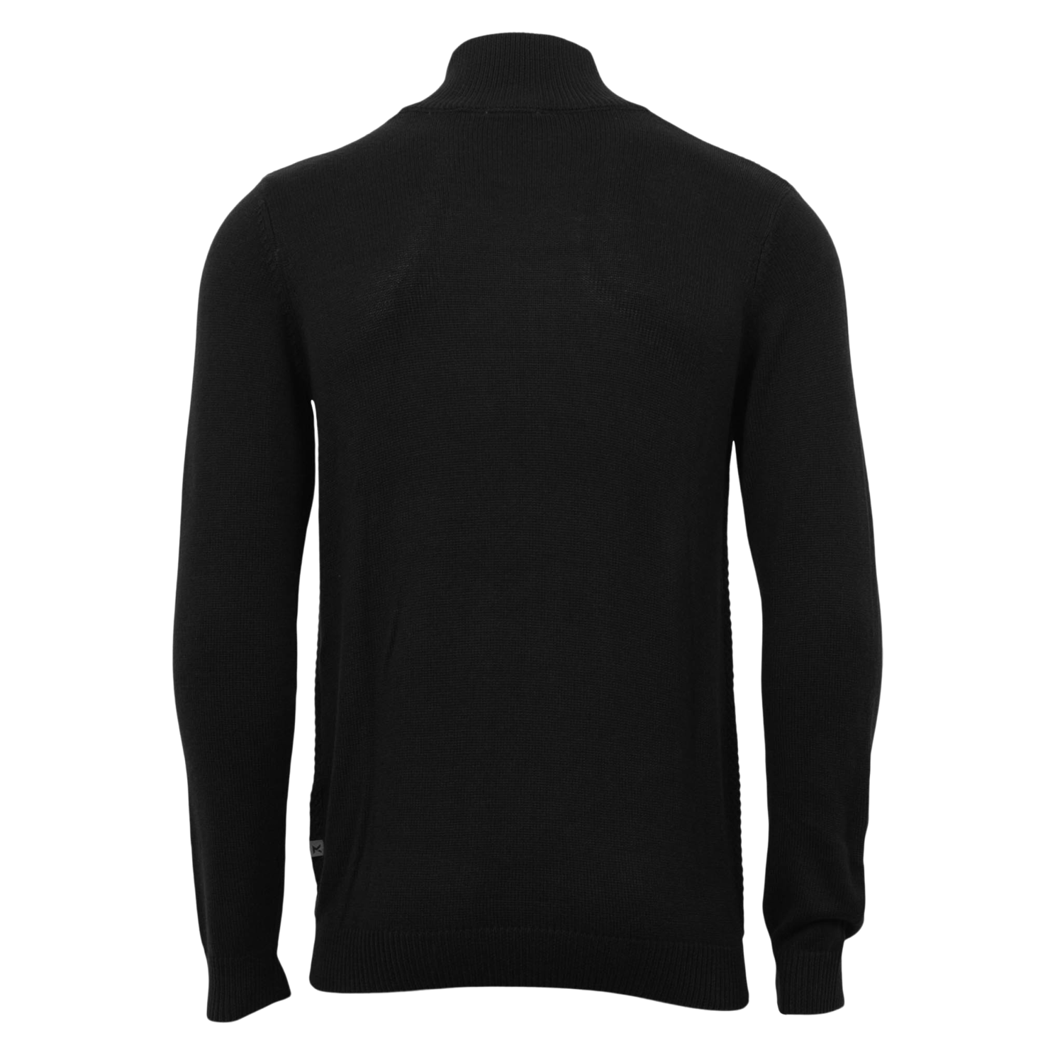 Marcus Hubble Half Zip Herre Striktrøje - Black