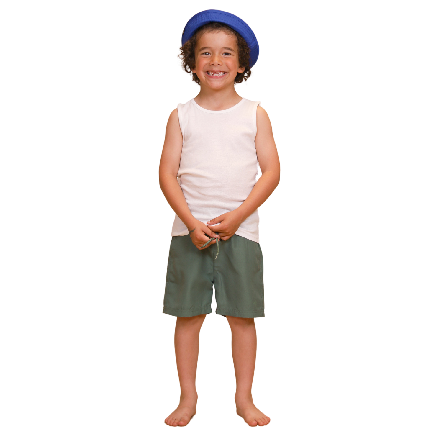 N.O.H.R. Maui Drenge Badeshorts - Duck Green