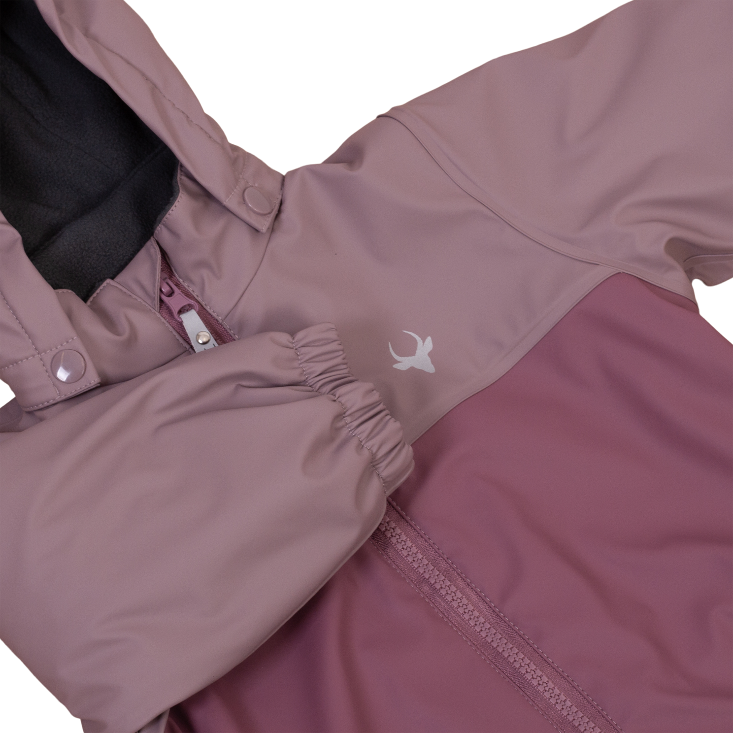 Impala Moss Børne Regnsæt m. fleece - Crushed Berry