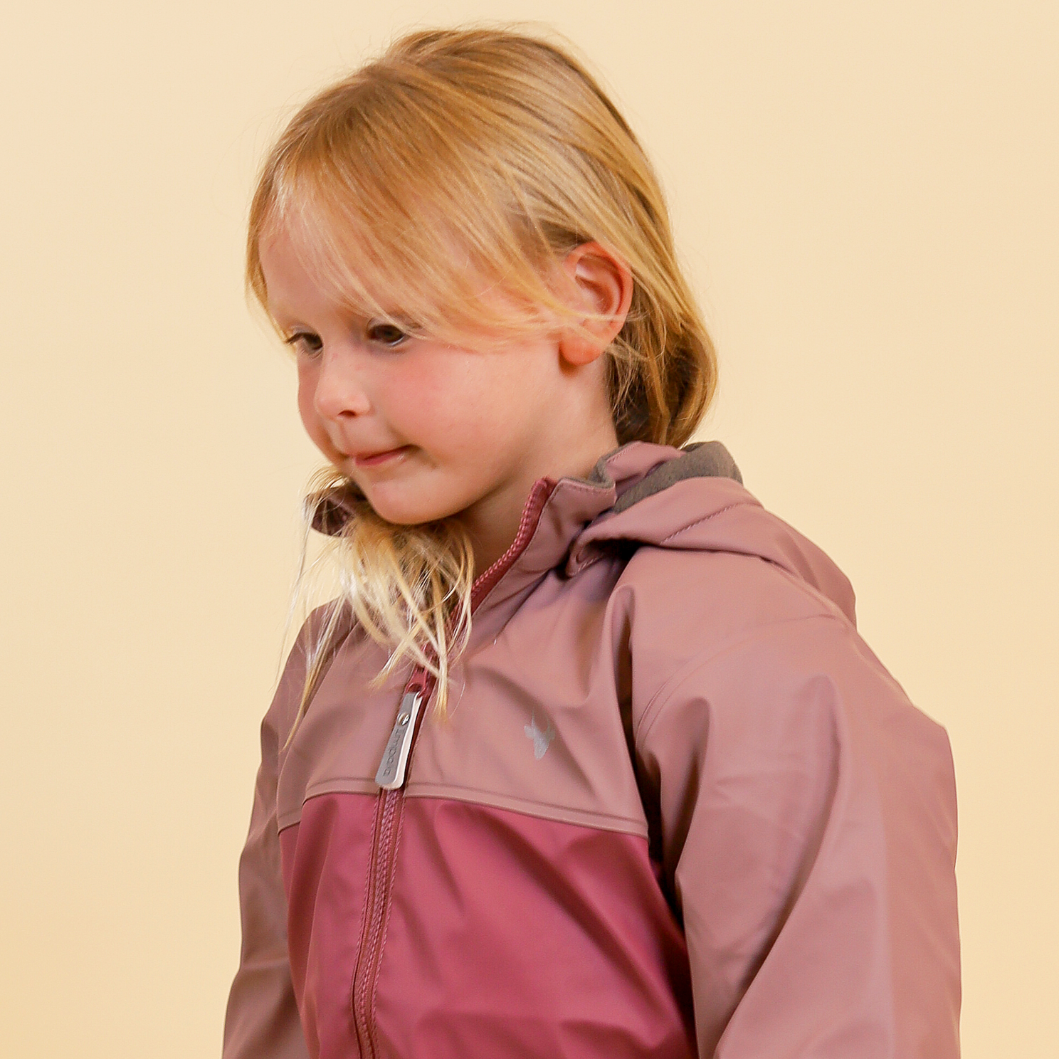 Impala Moss Børne Regnsæt m. fleece - Crushed Berry