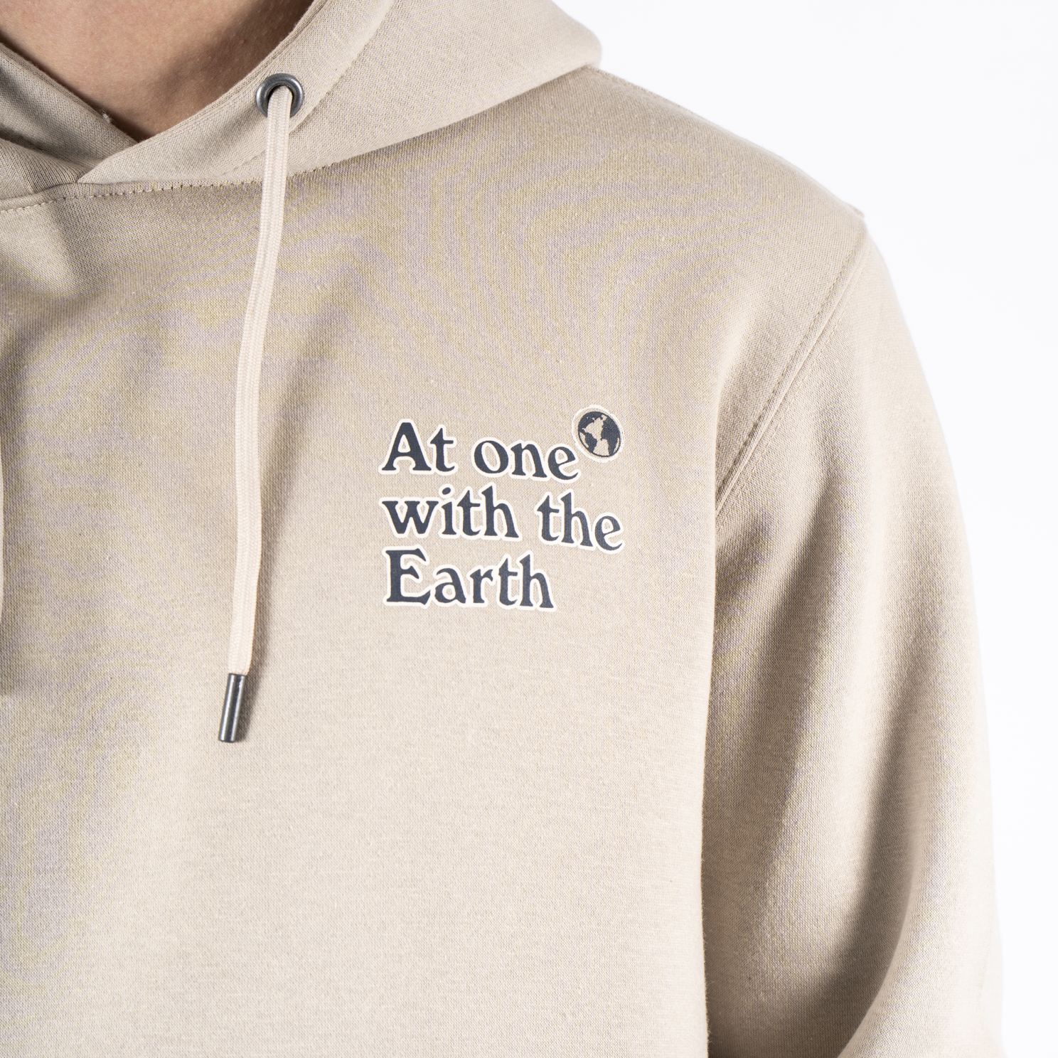 Marcus Colin Herre Sweatshirt m. hætte - Bright Sand