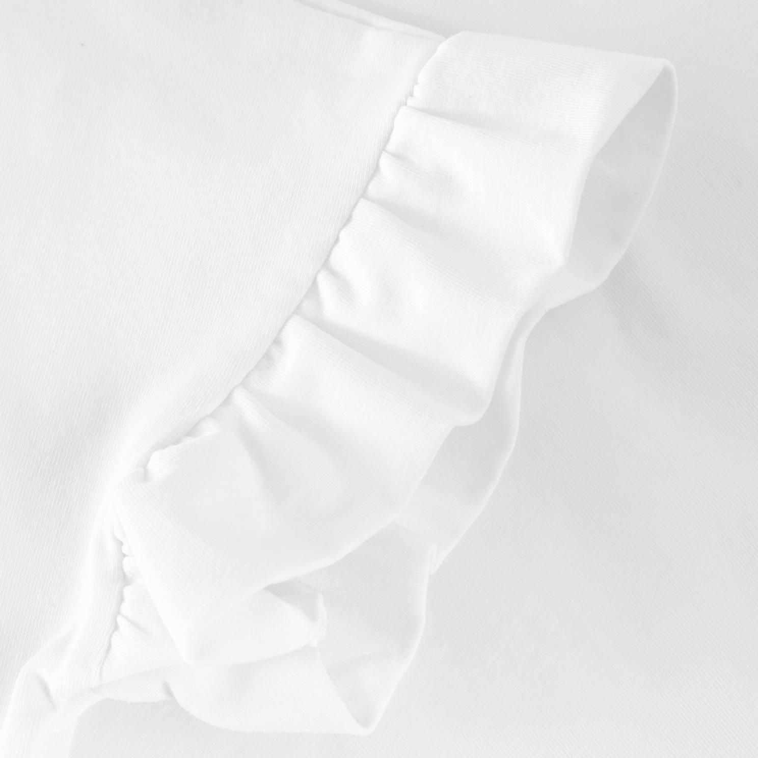 En Fant Pige Bluse i økologisk bomuld - Egret