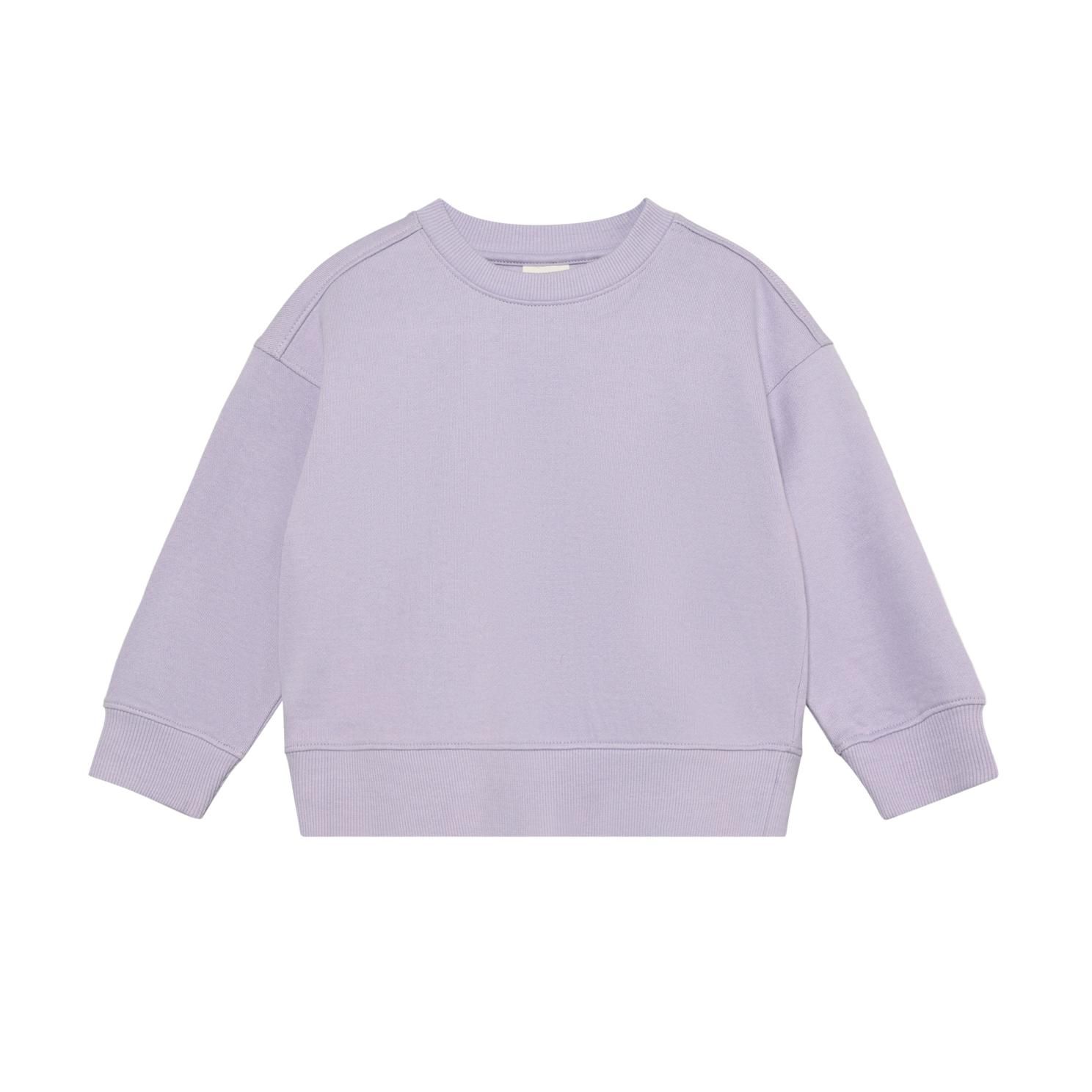 En Fant Pige Sweatshirt i økologisk bomuld - Purple Heather
