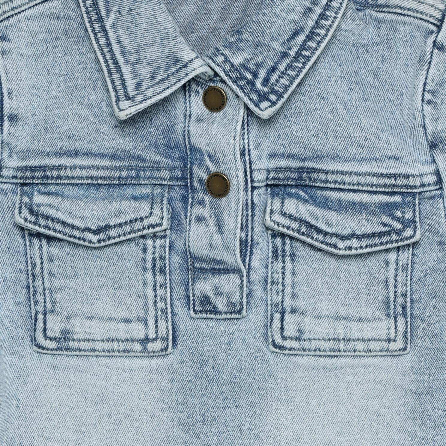 En Fant Pige Kjole - Light Blue Denim