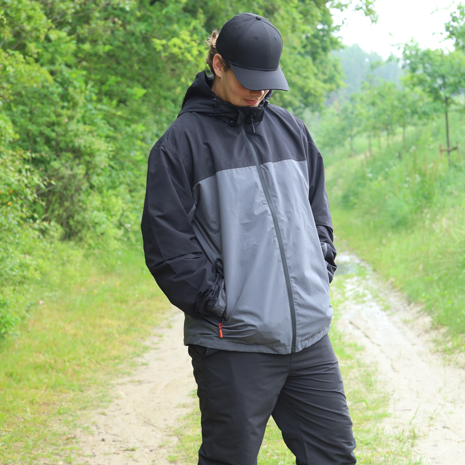 Denmark KPH Dybøl Herre Regnjakke m. BIONIC-FINISH® ECO coating - Cloud Grey