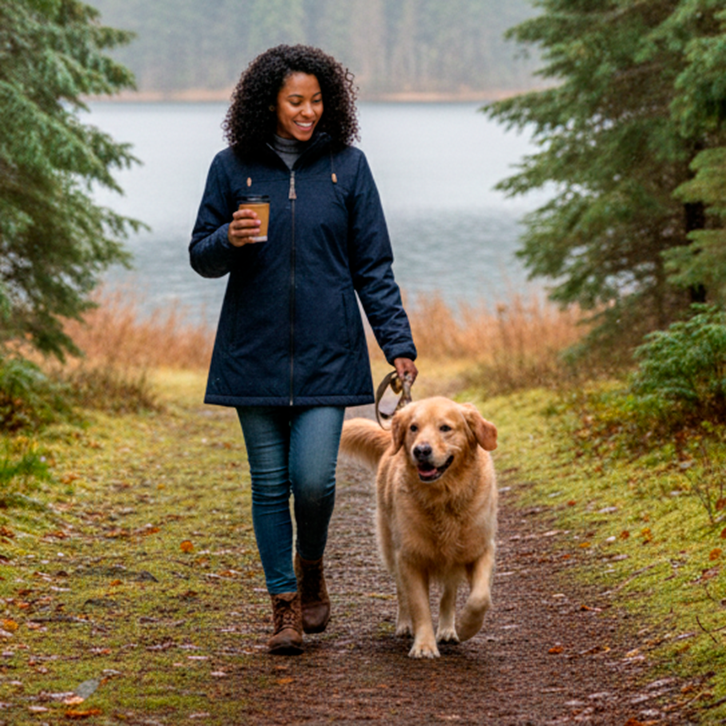 Kopenhaken Delta Dame Softshell m. fleece - Navy