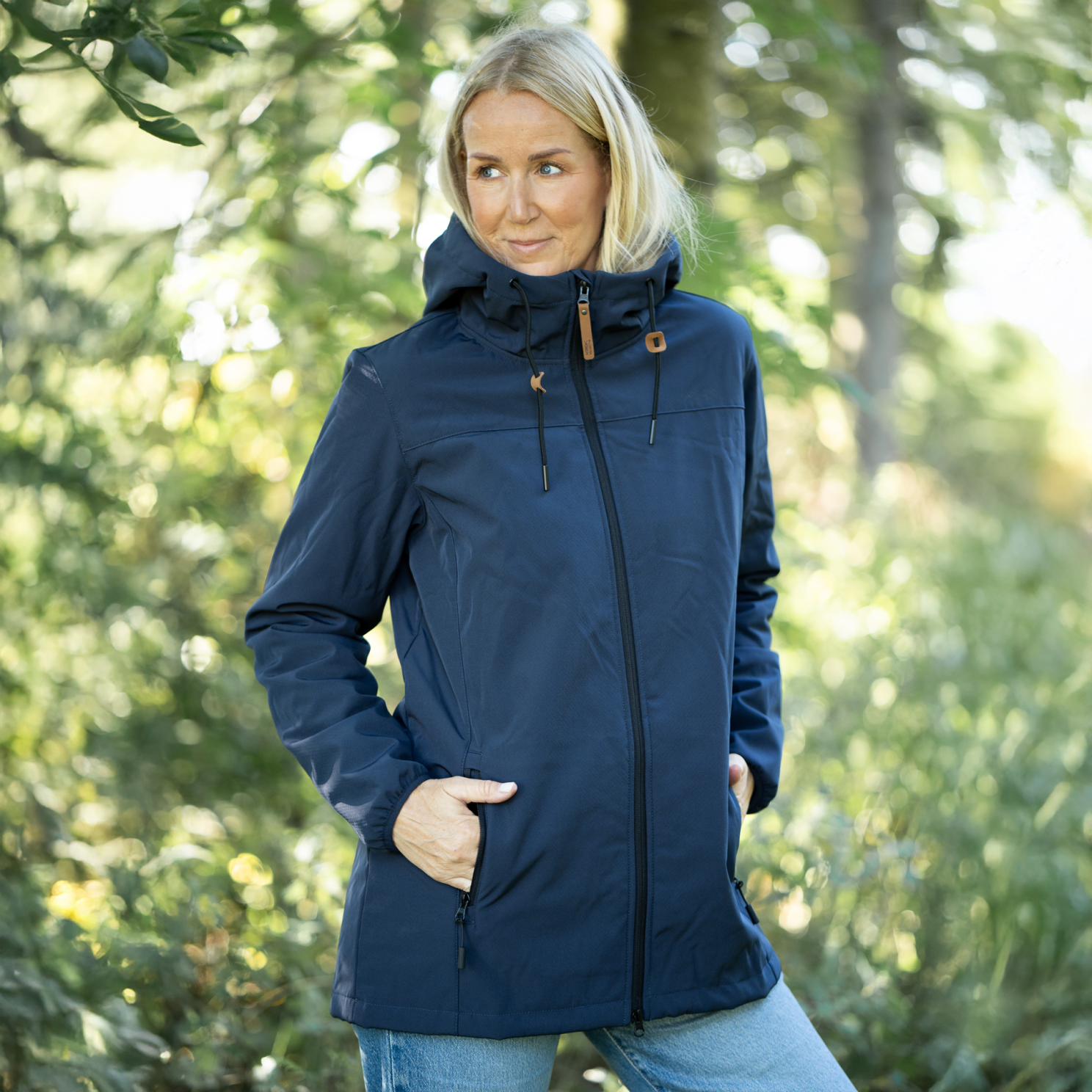 Nordic Project 18 Delta Dame Softshell m. fleece - Total Eclispe