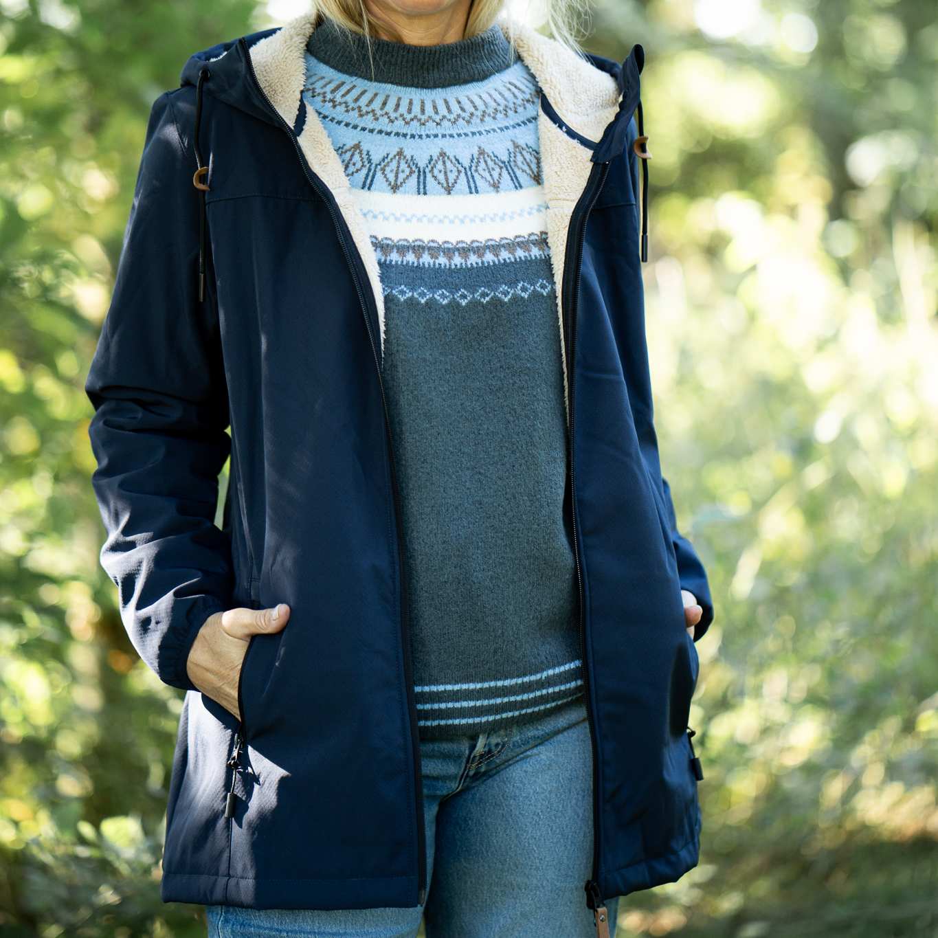 Nordic Project 18 Delta Dame Softshell m. fleece - Total Eclispe