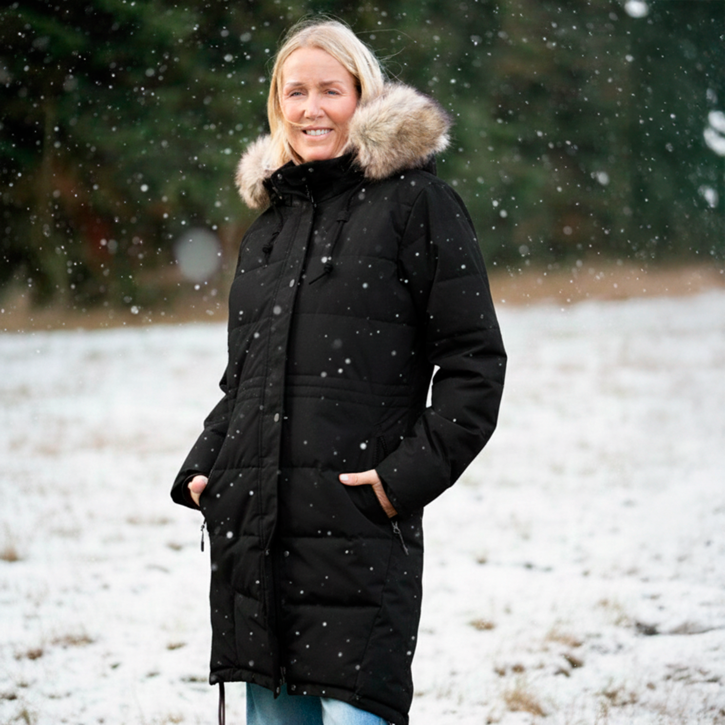 Nordic Project 18 Artemis Dame Vinterjakke m. BIONIC-FINISH® ECO coating - METEORITE