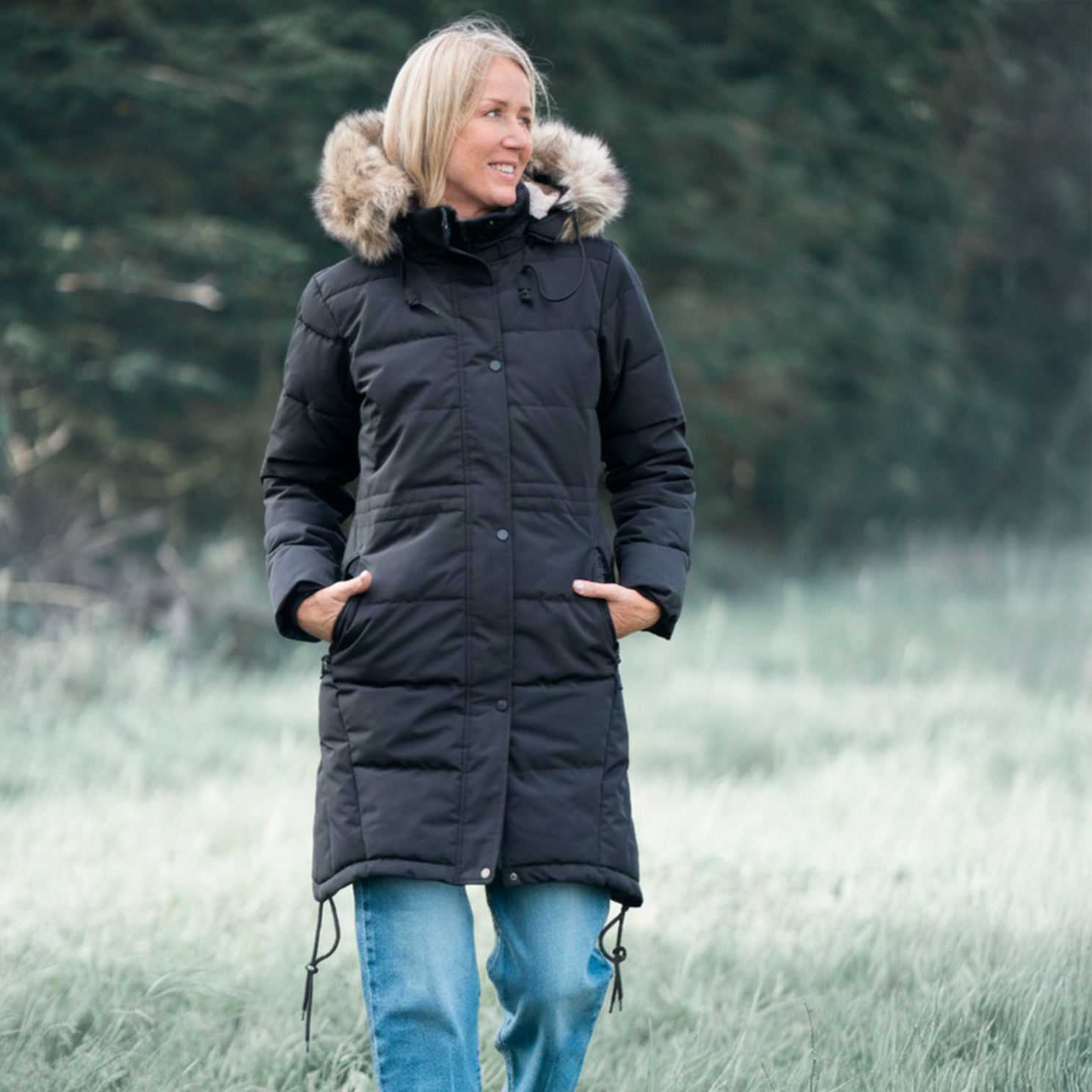 Nordic Project 18 Artemis Dame Vinterjakke m. BIONIC-FINISH® ECO coating - METEORITE